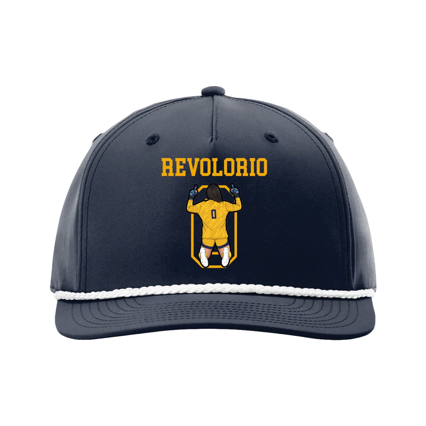 Five-Panel Classic Rope Cap — Shirsey in Navy