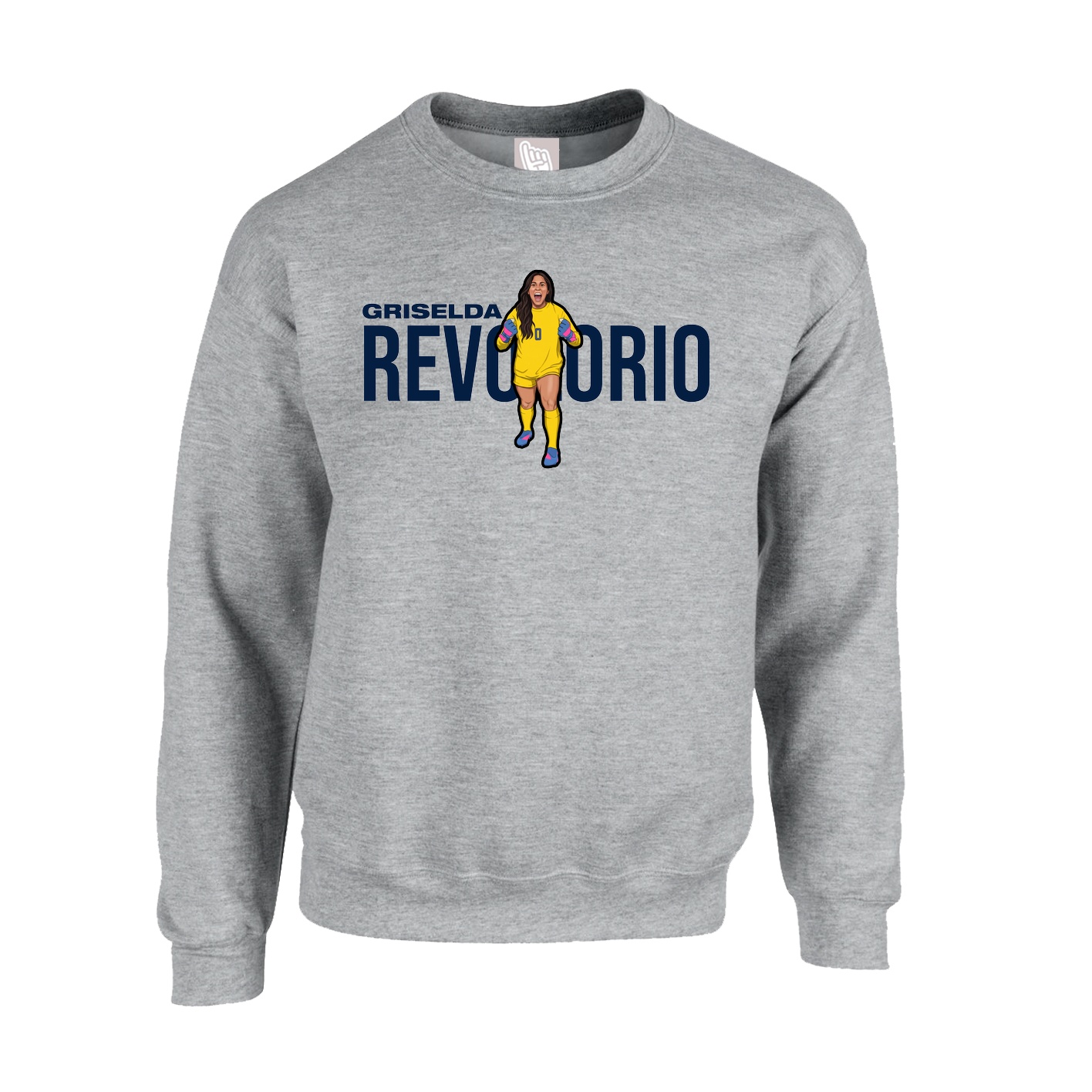 Fleece Crew — Player Name in Grey