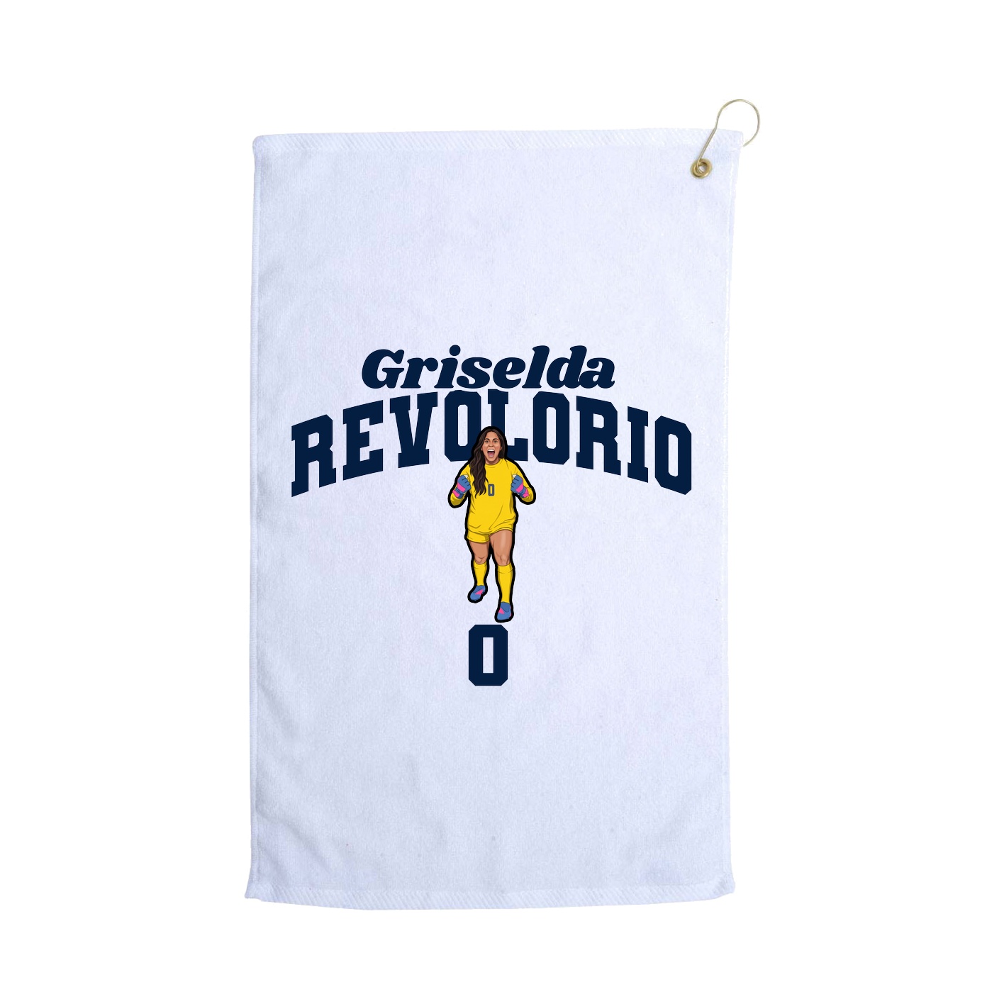 Golf Towel — Signature Arch in White
