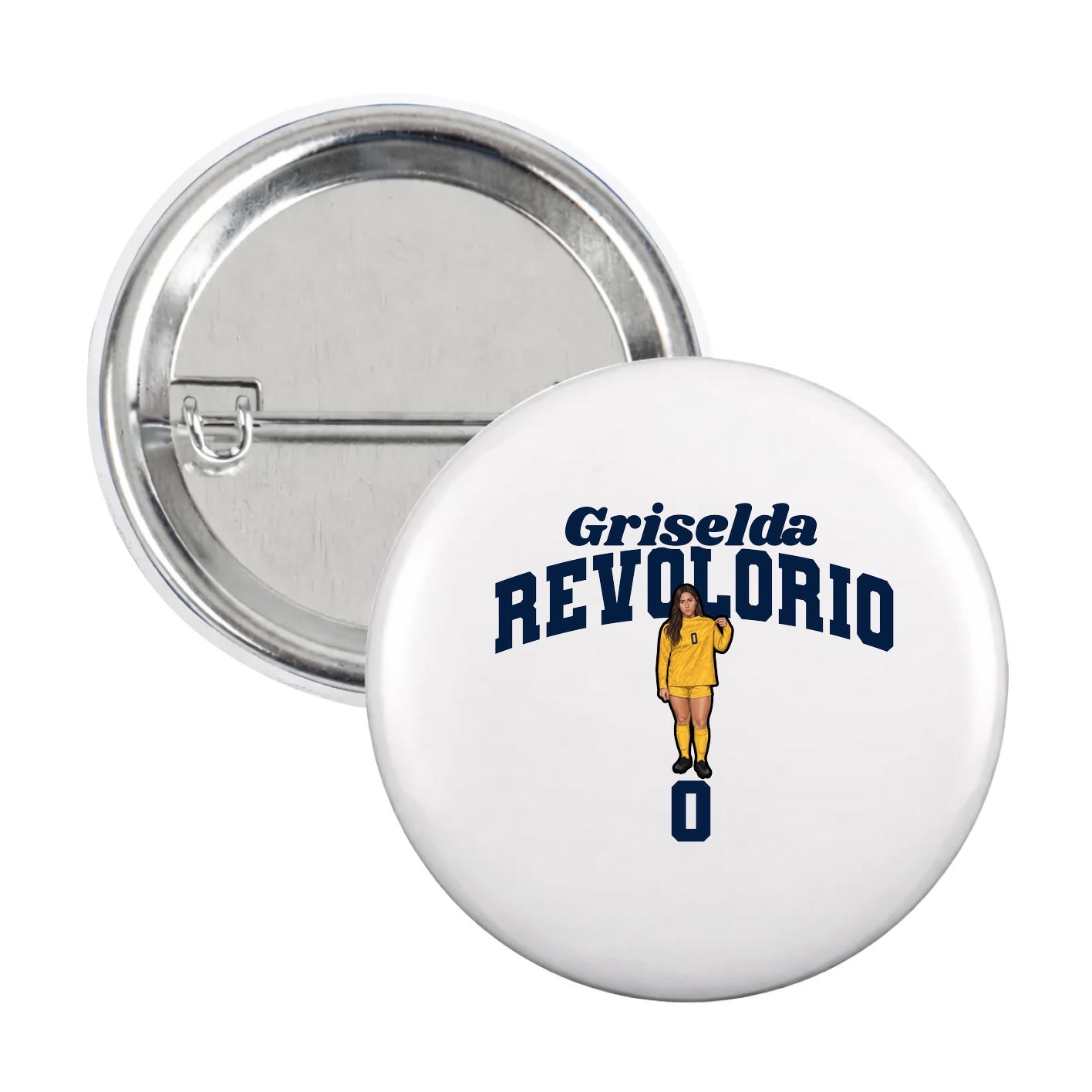 Game Day Button — Signature Arch in White