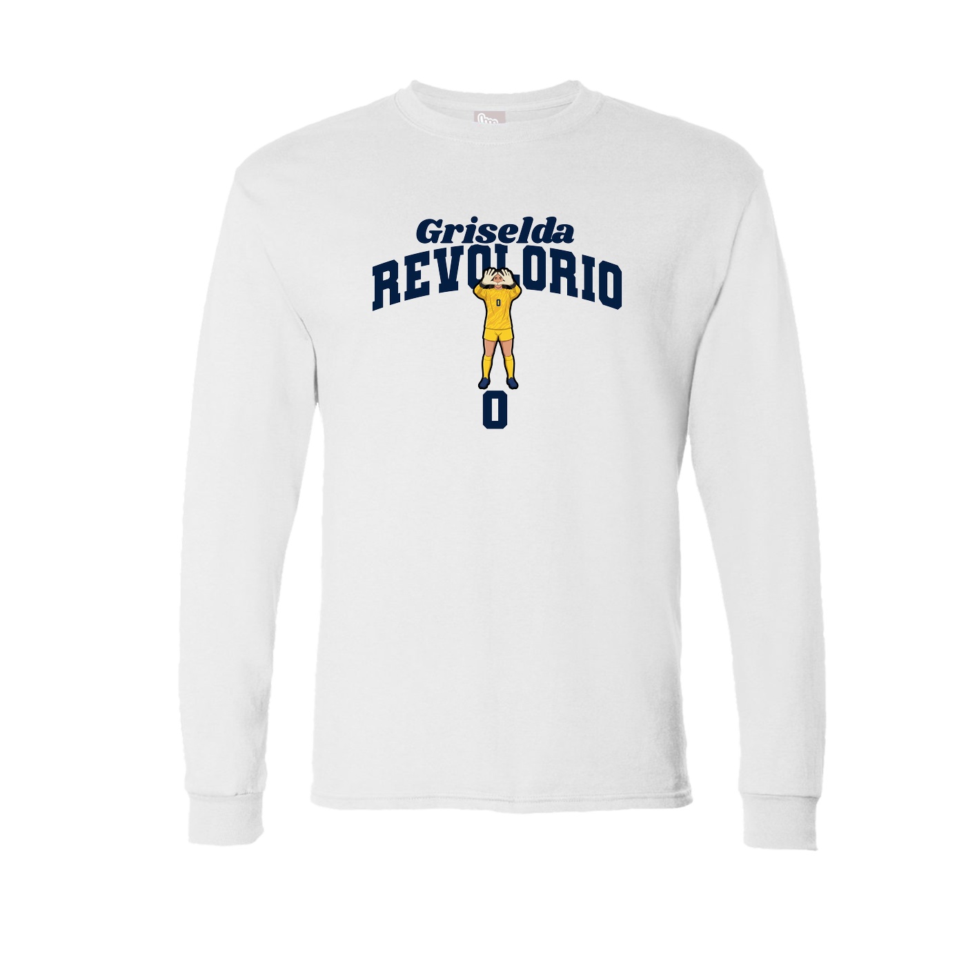 Long Sleeve Tee — Signature Arch in White