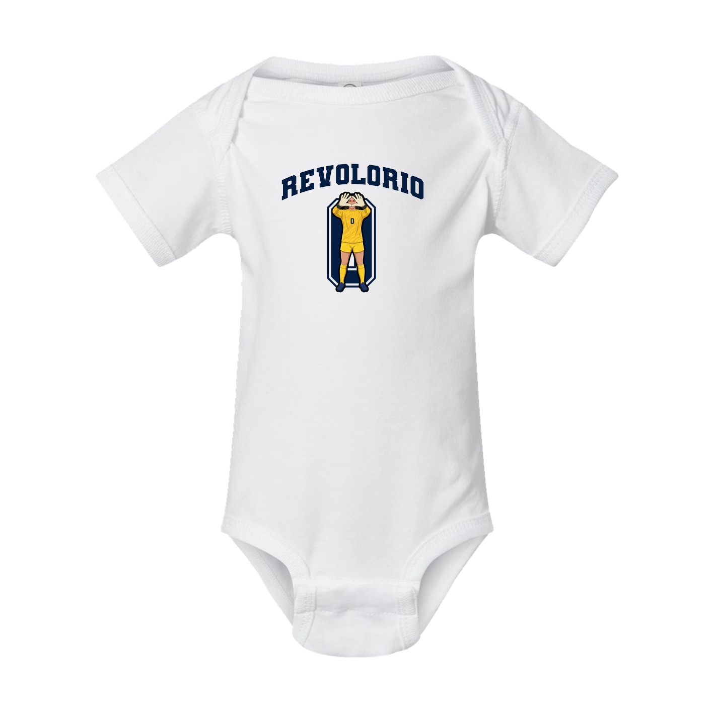 Baby Onesie — Number in White