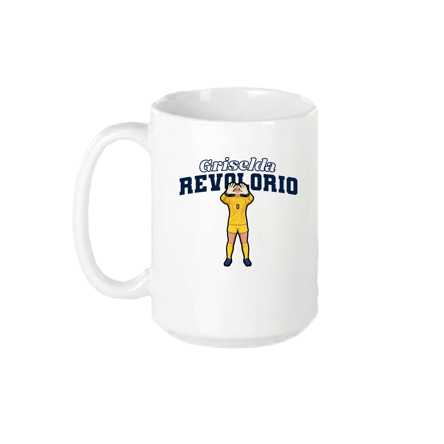 15oz Coffee Mug — Name Arch in White