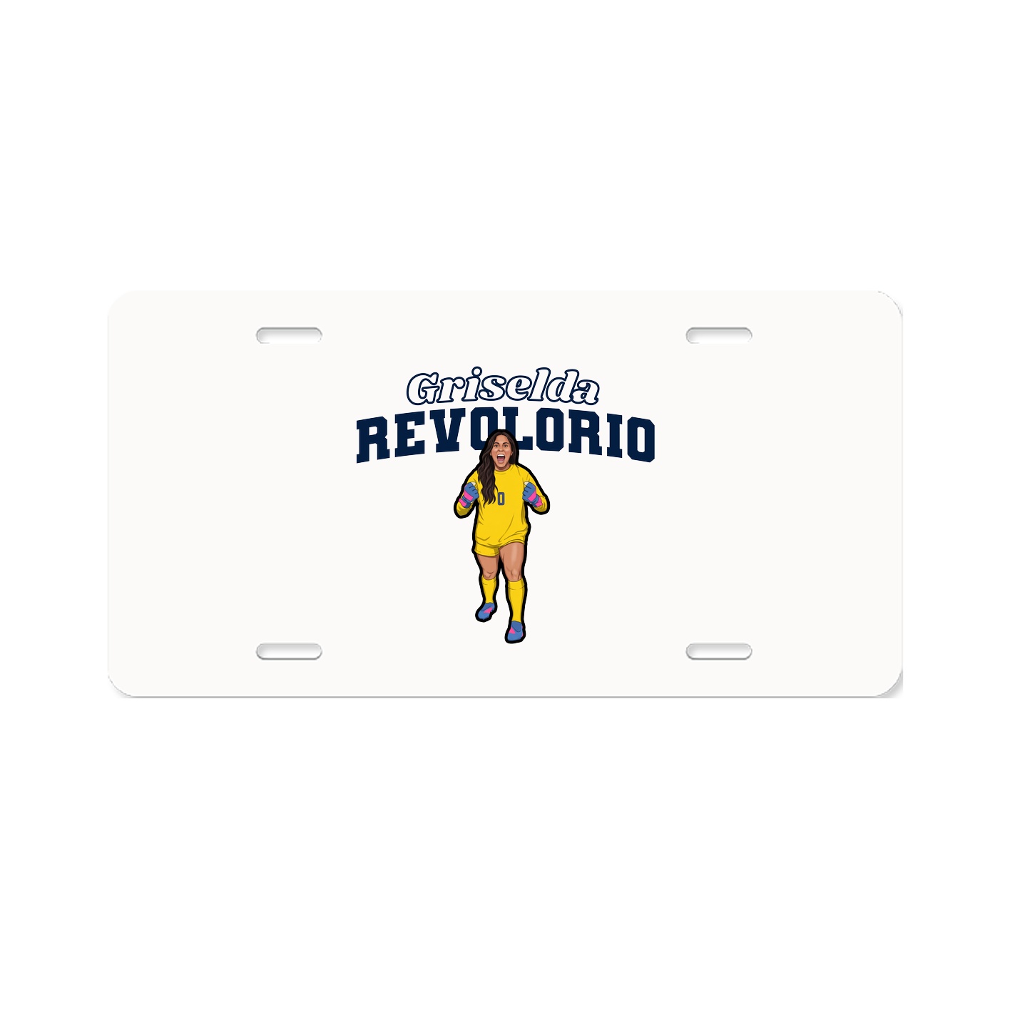 License Plate — Name Arch in Classic