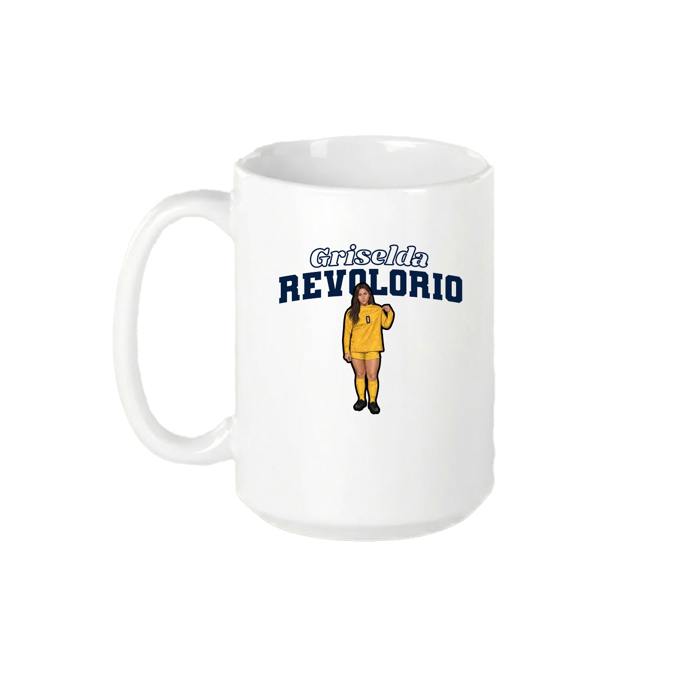 15oz Coffee Mug — Name Arch in White
