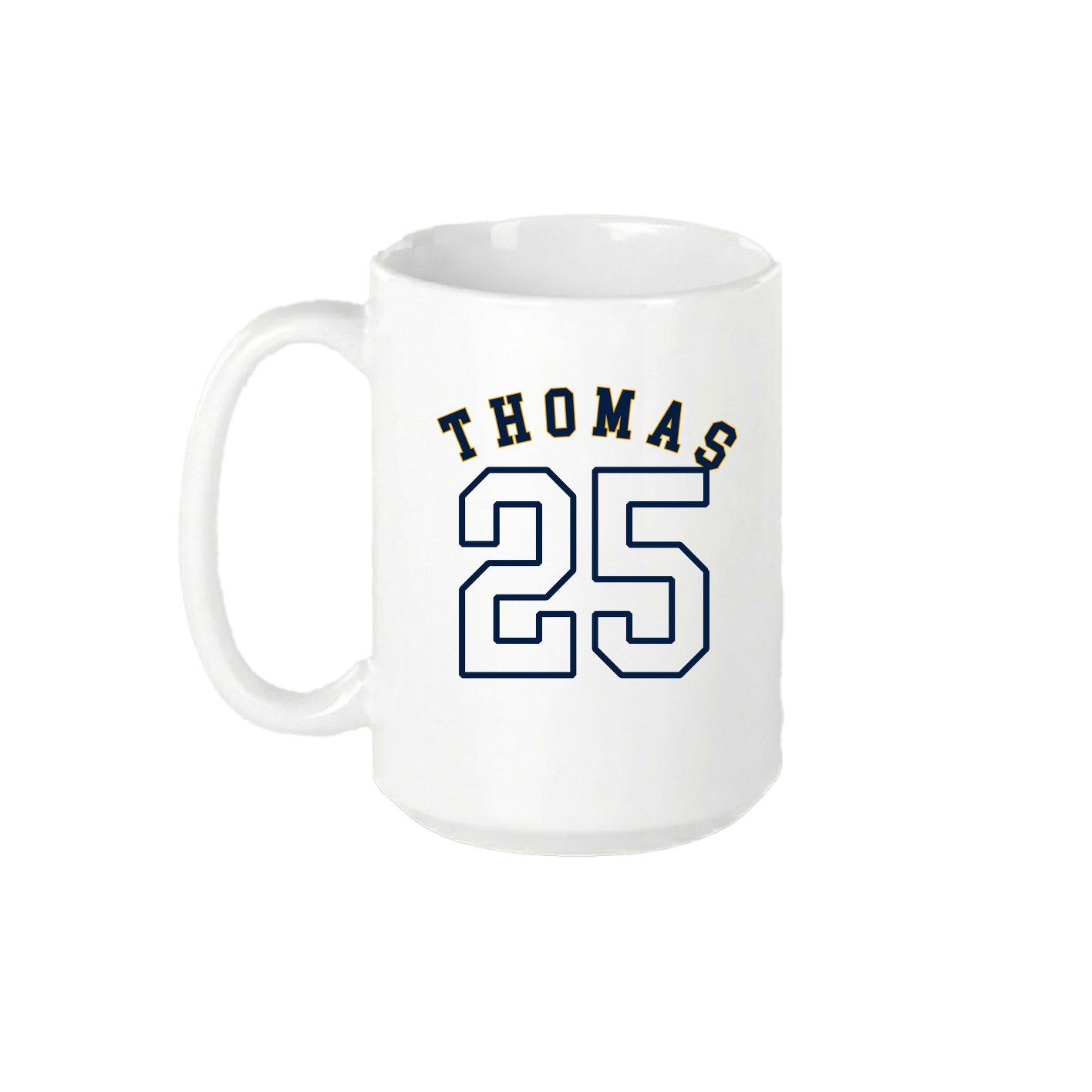 15oz Coffee Mug — Shirsey Arch in White