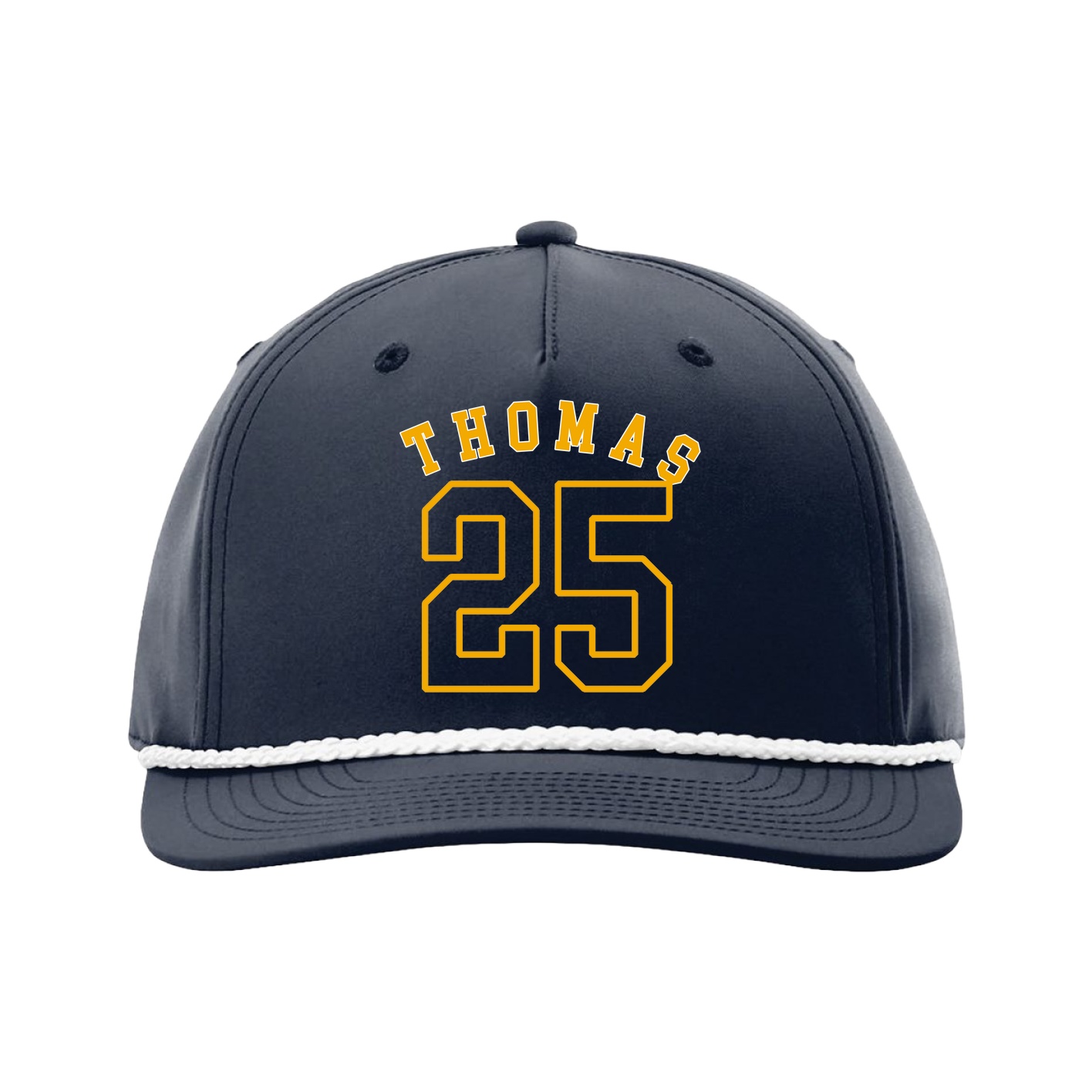Five-Panel Classic Rope Cap — Shirsey Arch in Navy