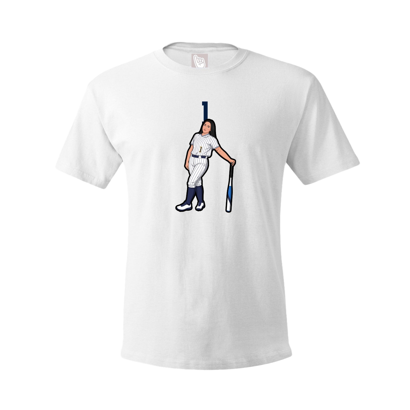 Tee — Number Top in White