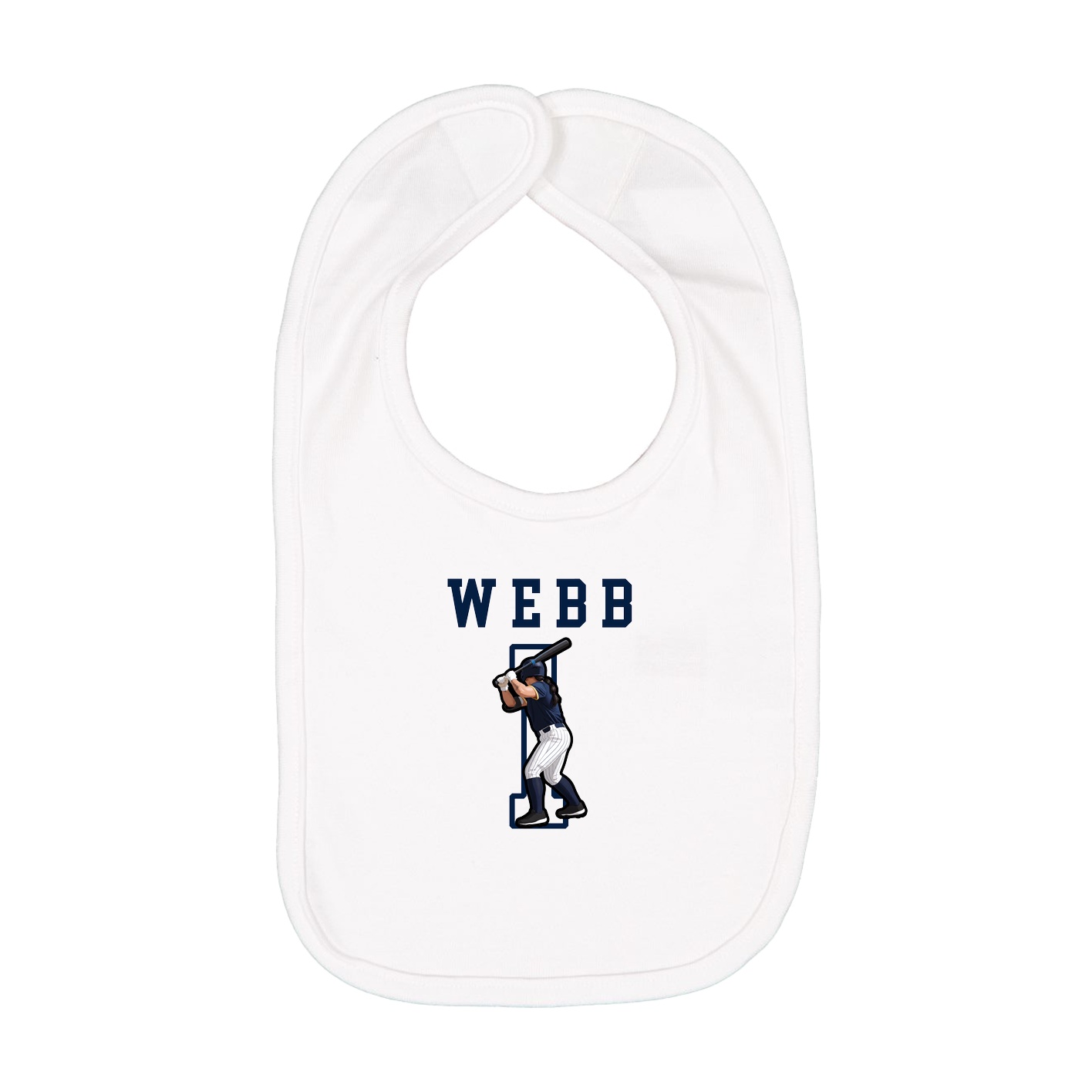 Infant Bib — Shirsey in White
