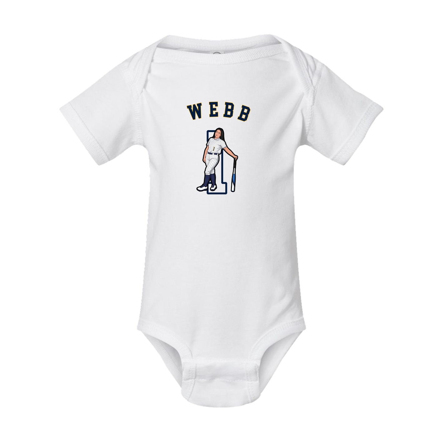 Baby Onesie — Shirsey Arch in White
