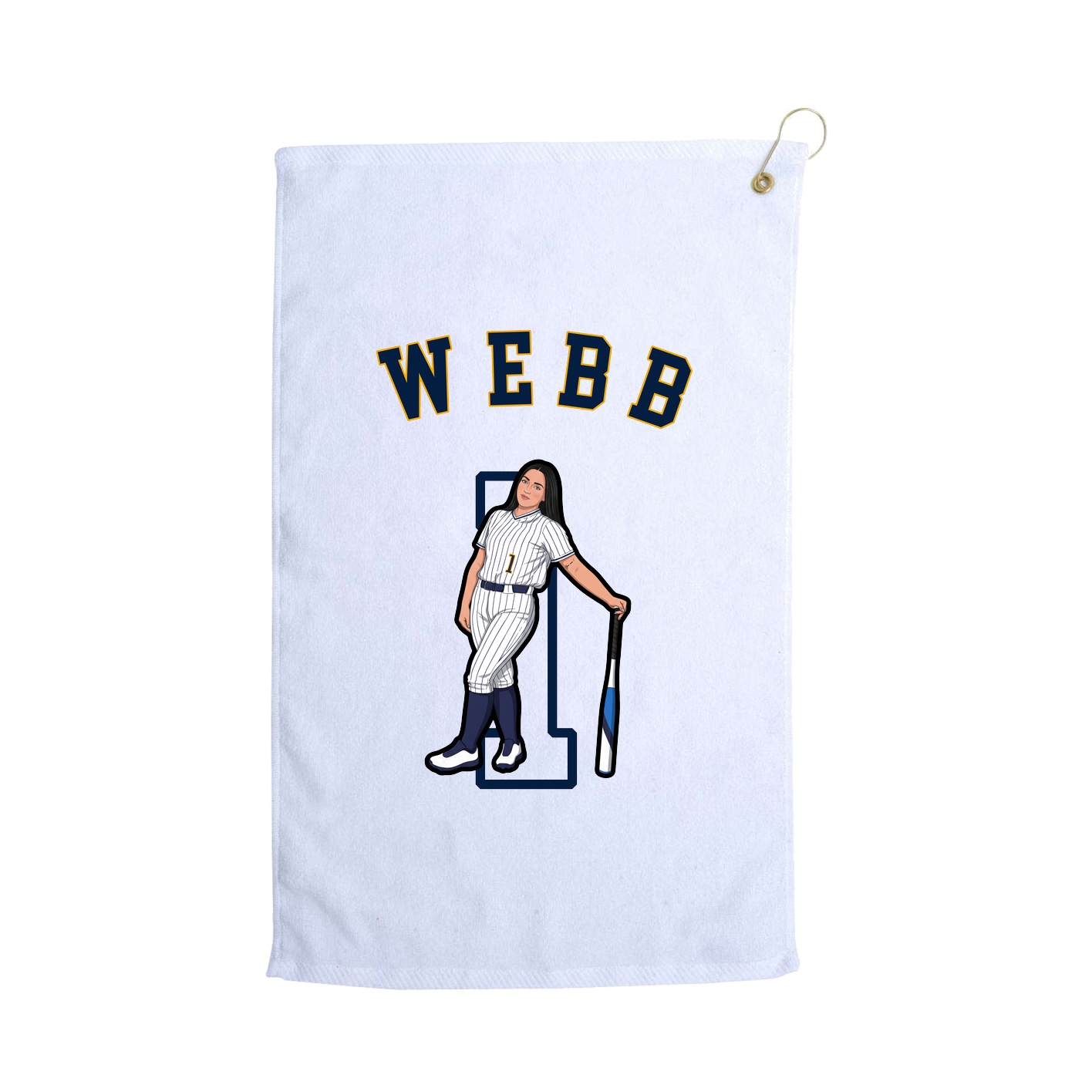Golf Towel — Shirsey Arch in White