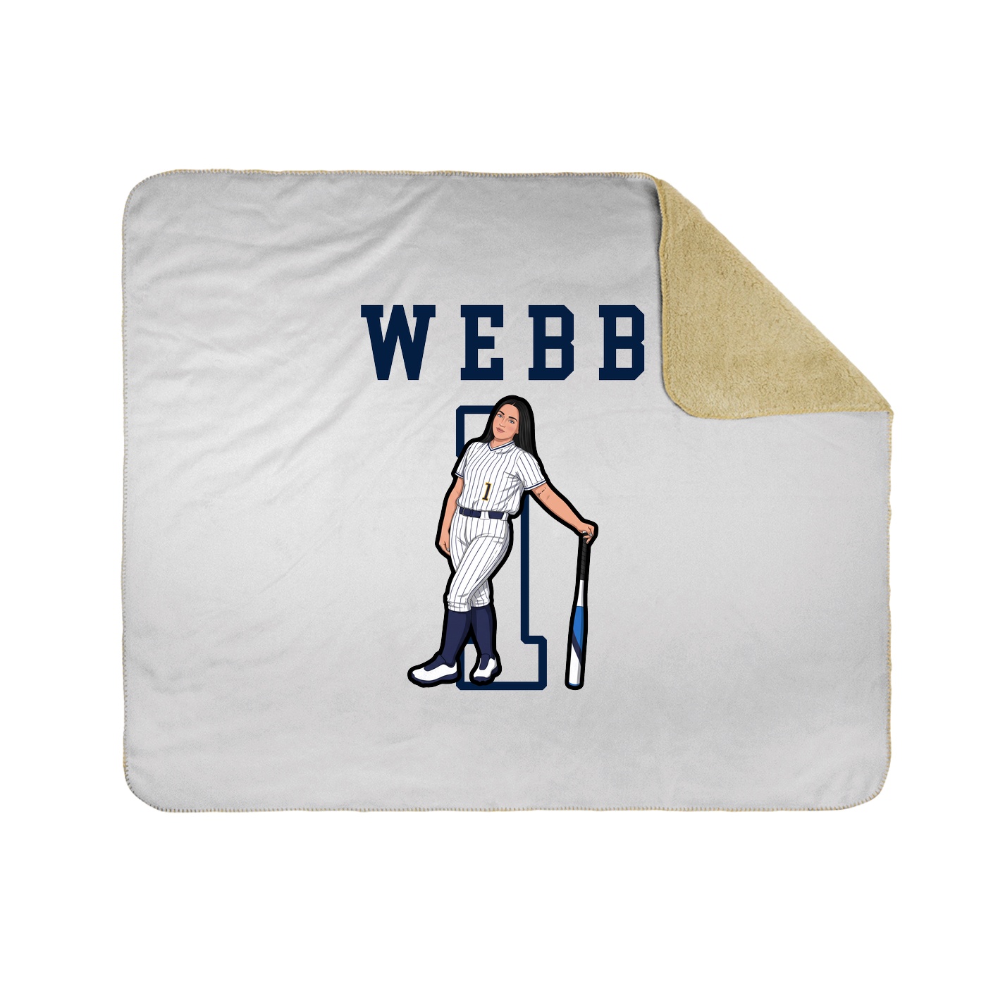 Throw Blanket — Shirsey in White