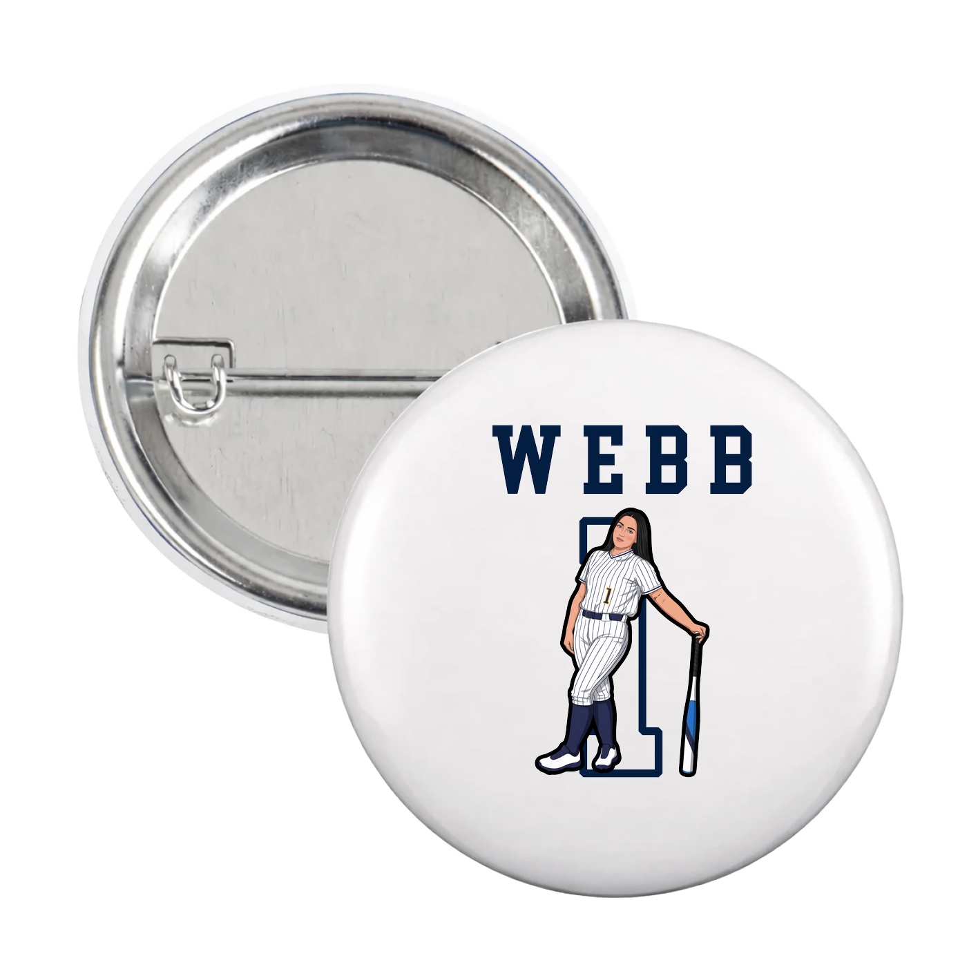 Game Day Button — Shirsey in White