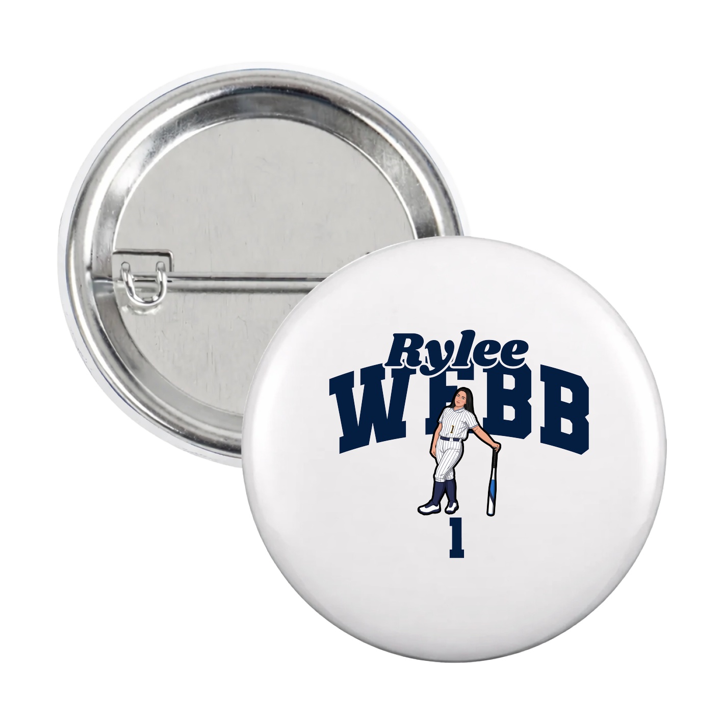 Game Day Button — Signature Arch in White