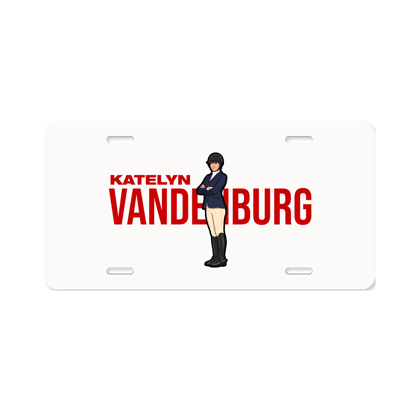 License Plate — Player Name in Classic