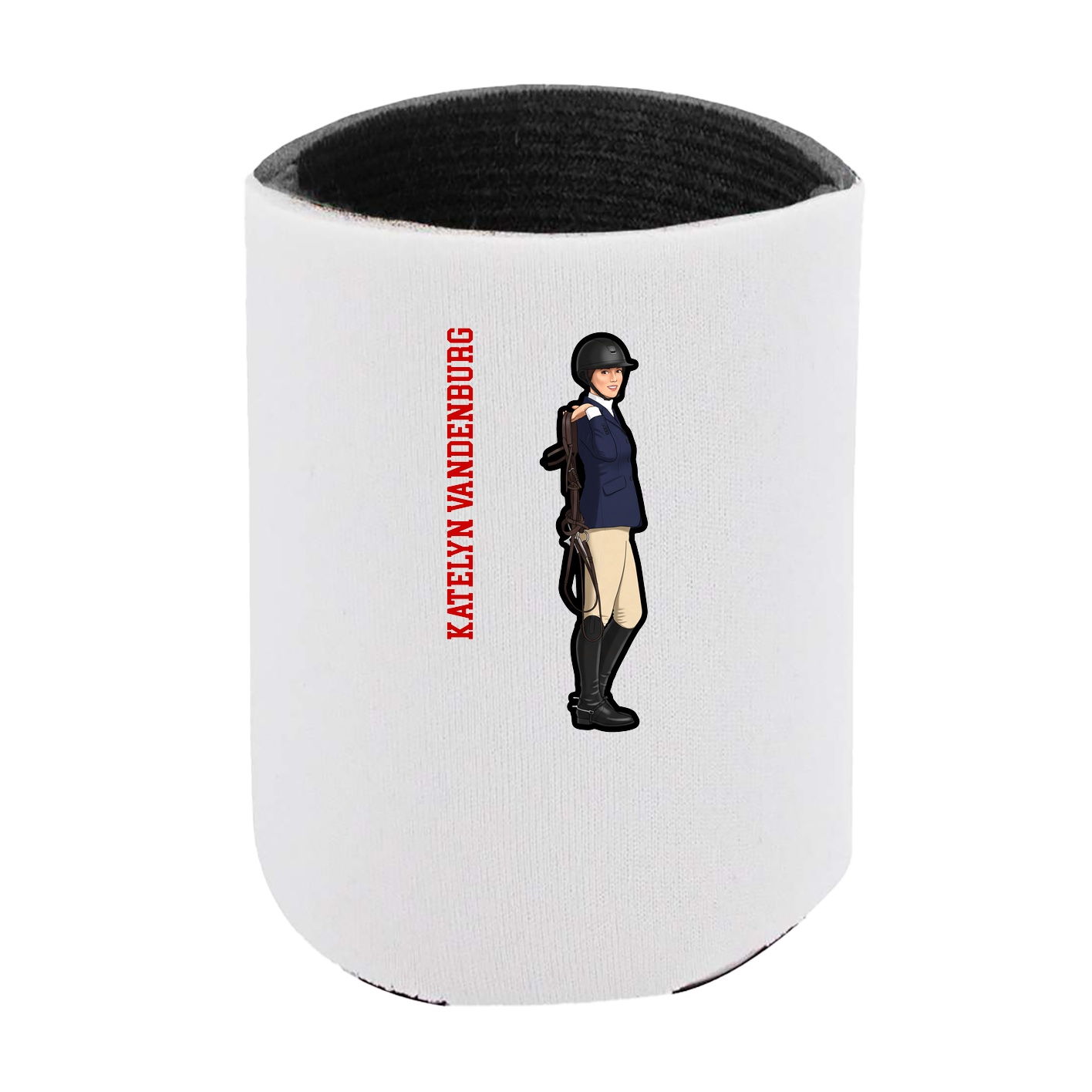 Can Holder — Name Vertical in White