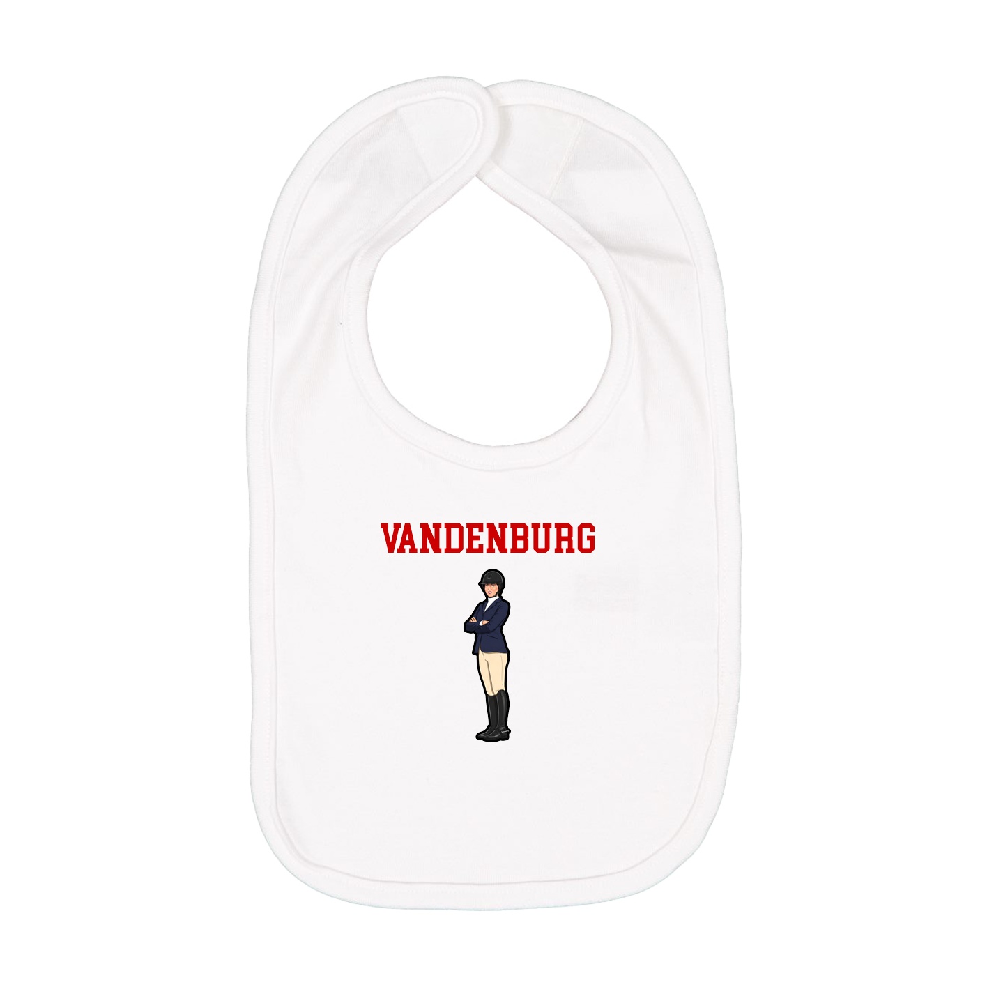 Infant Bib — Shirsey in White