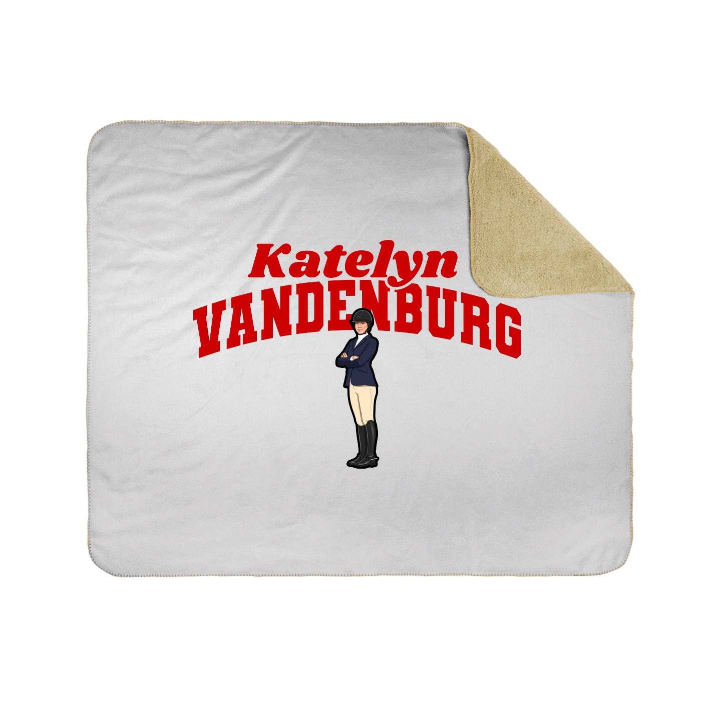 Throw Blanket — Signature Arch in White