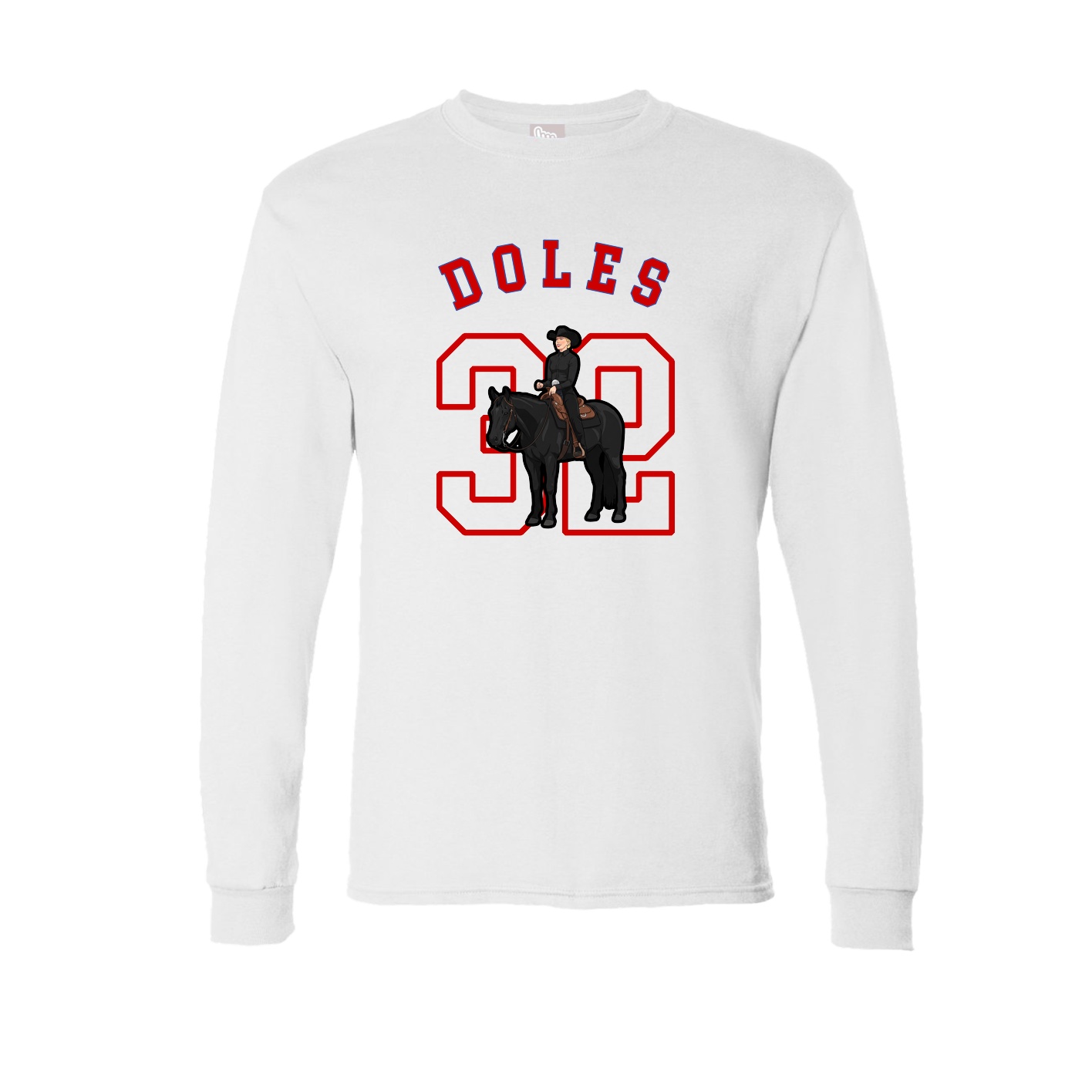 Long Sleeve Tee — Shirsey Arch in White