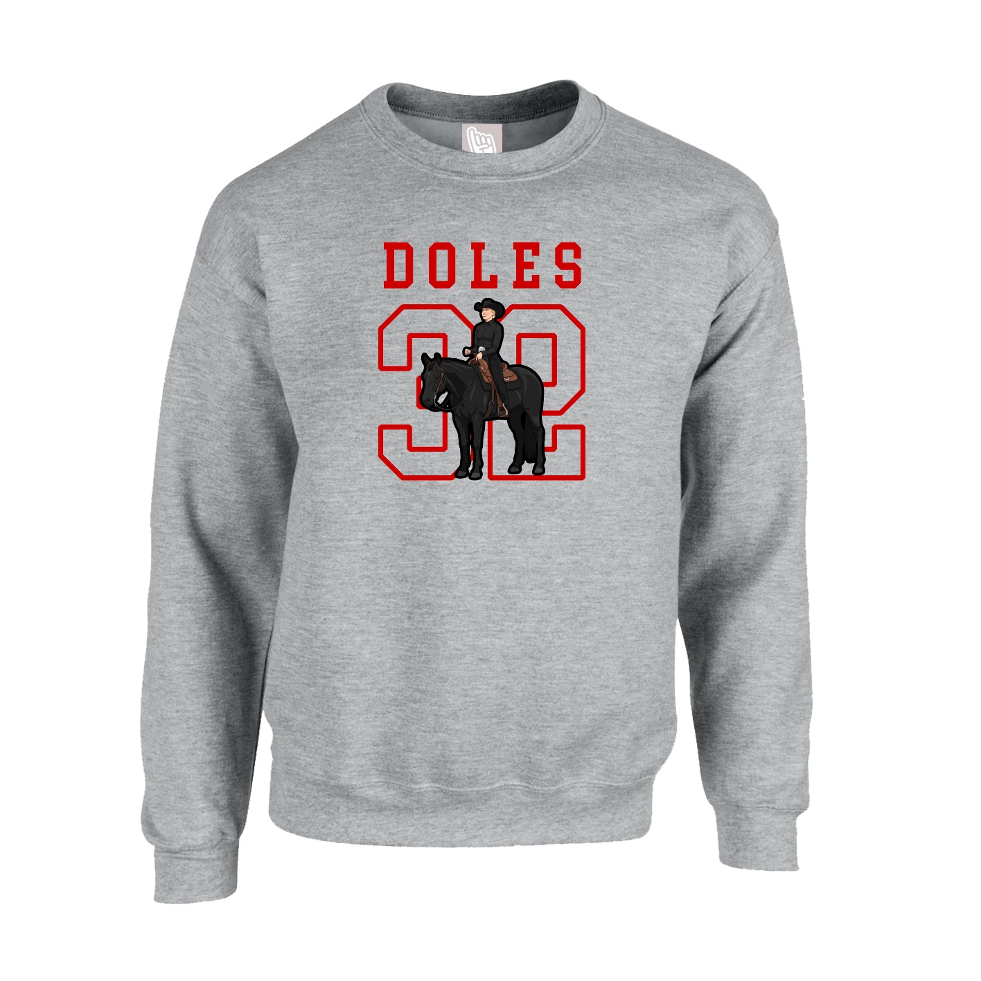Fleece Crew — Shirsey in Grey