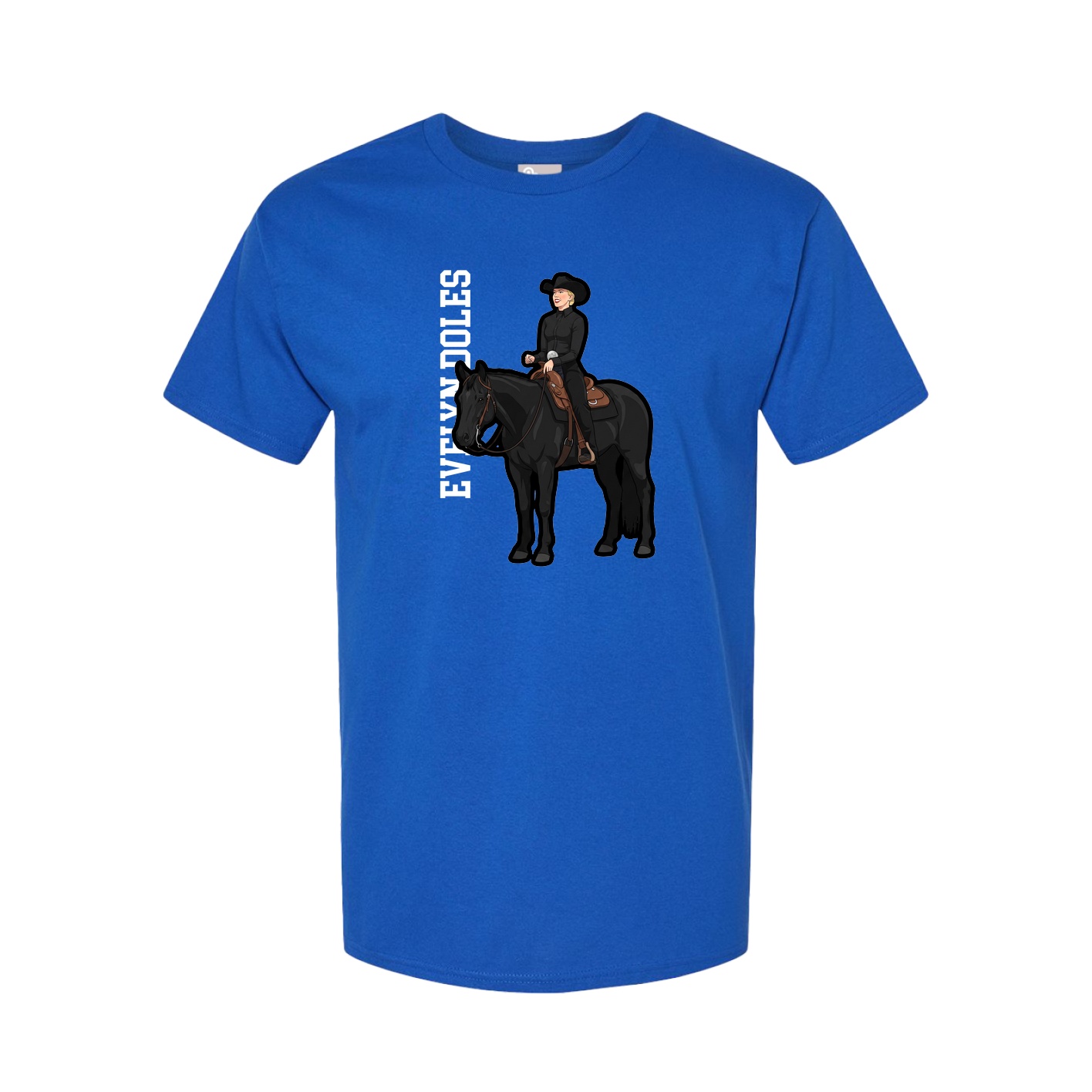 Youth Tee — Name Vertical in Royal