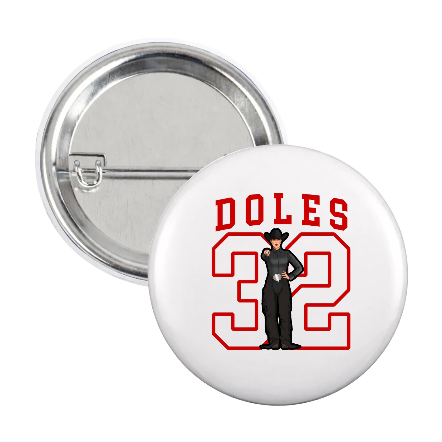 Game Day Button — Shirsey in White