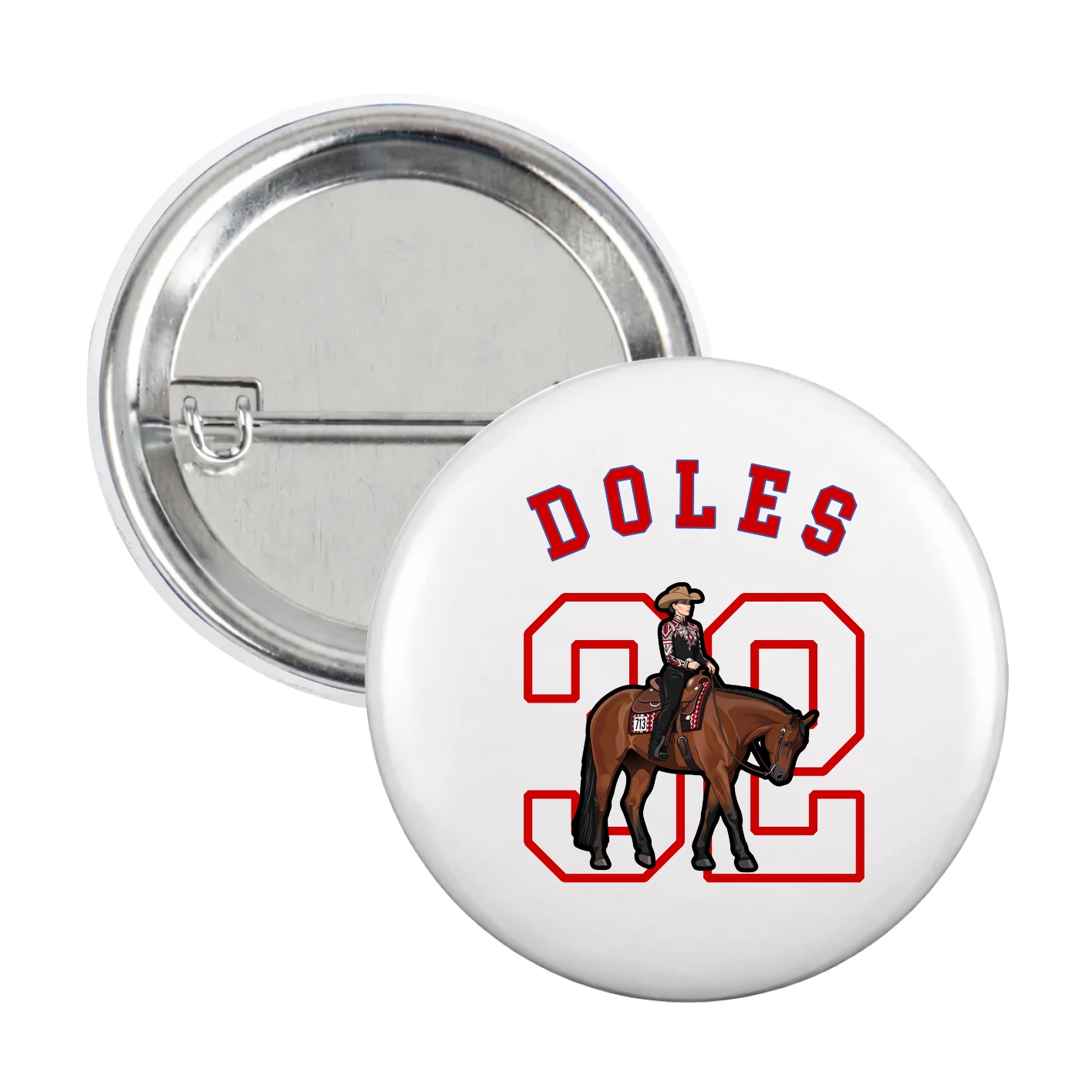 Game Day Button — Shirsey Arch in White