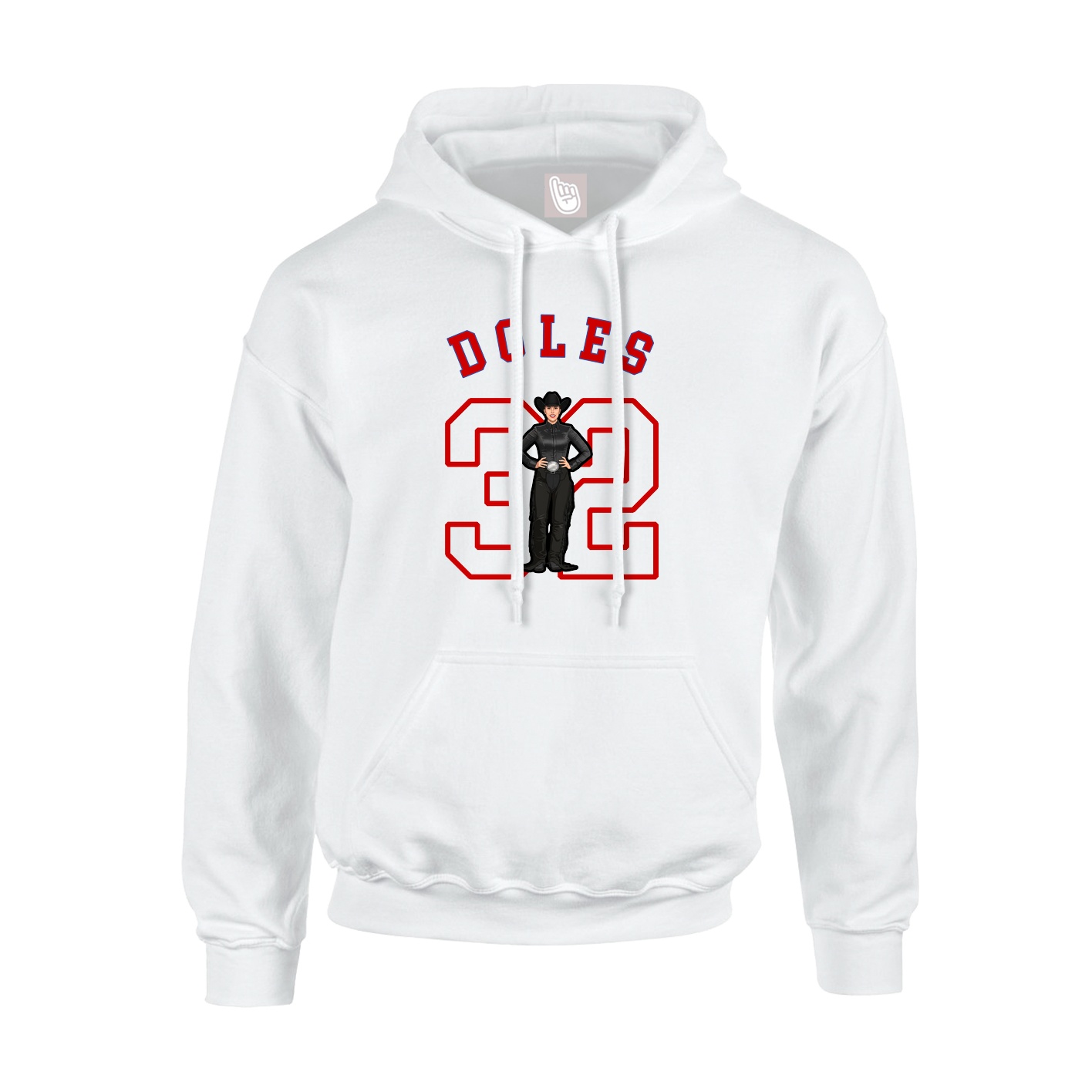 Youth Hoodie — Shirsey Arch in White
