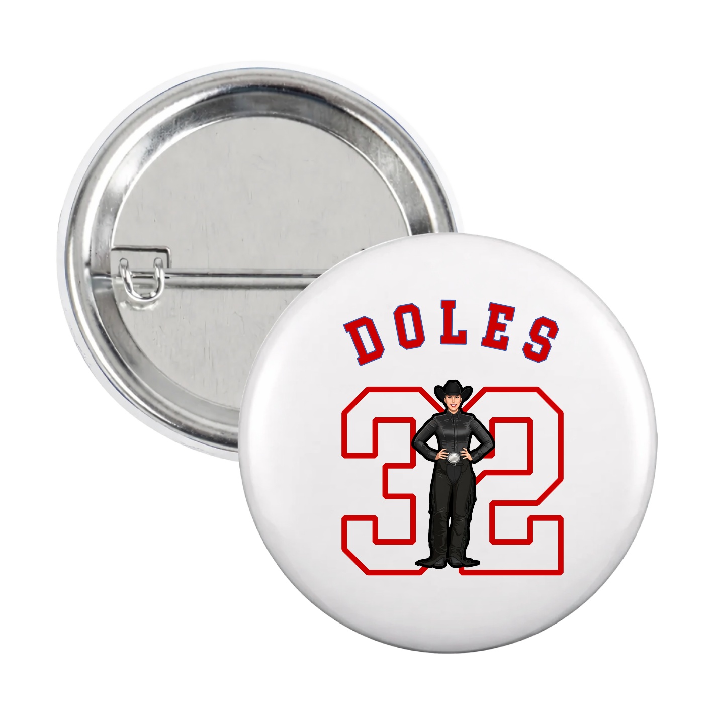 Game Day Button — Shirsey Arch in White