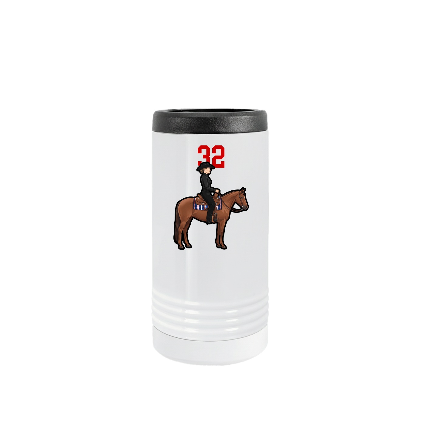 Slim Beverage Holder — Number Top in White