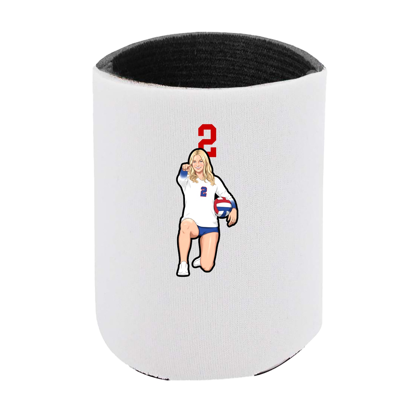 Can Holder — Number Top in White