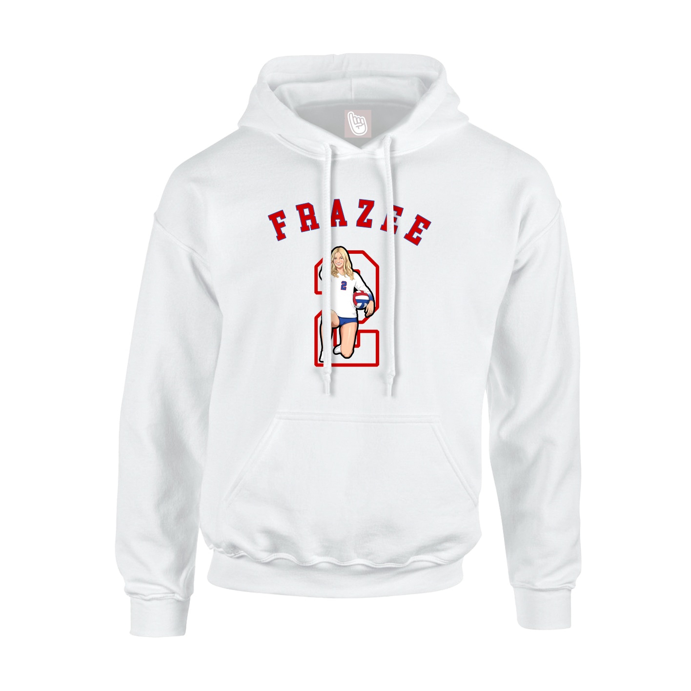 Youth Hoodie — Shirsey Arch in White