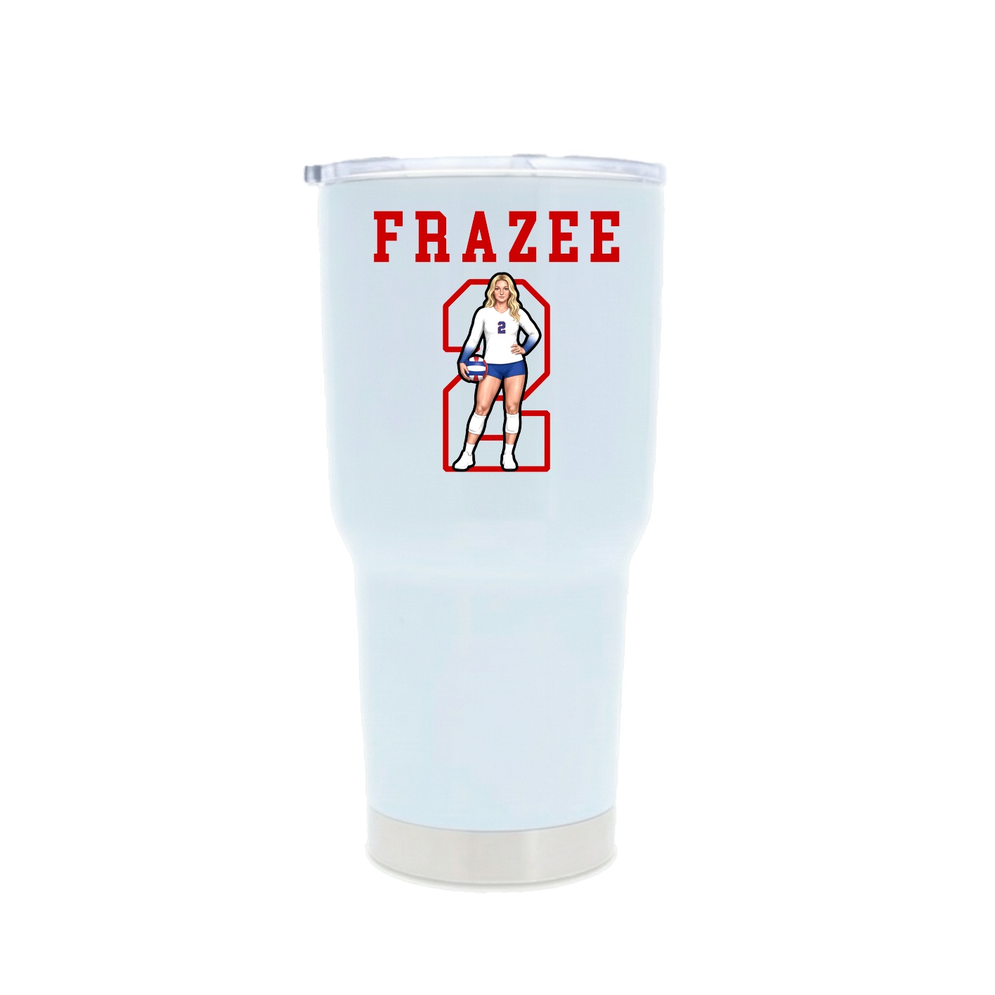 30oz Stainless Steel Tumbler — Shirsey in White