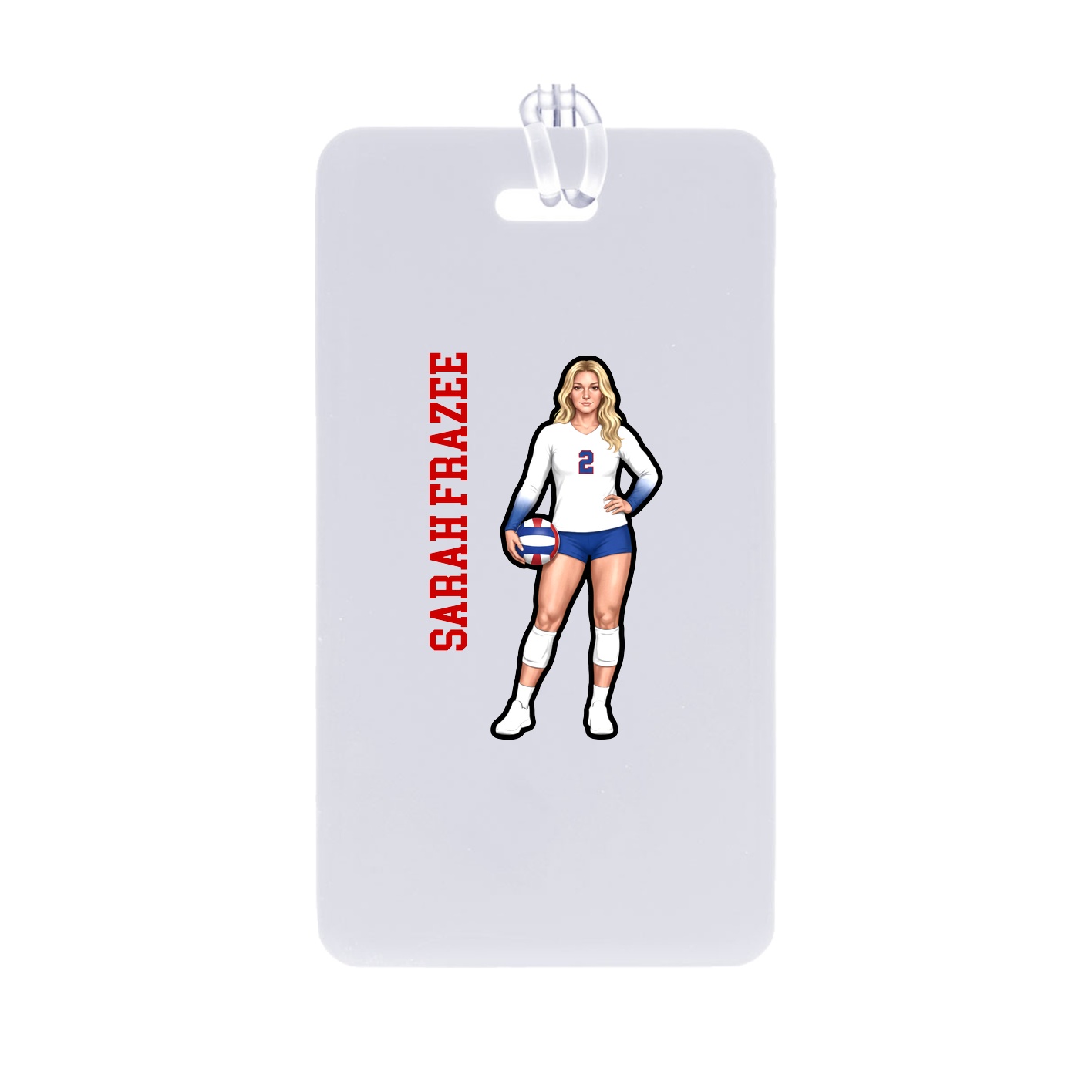 Bag Tag — Name Vertical in Classic