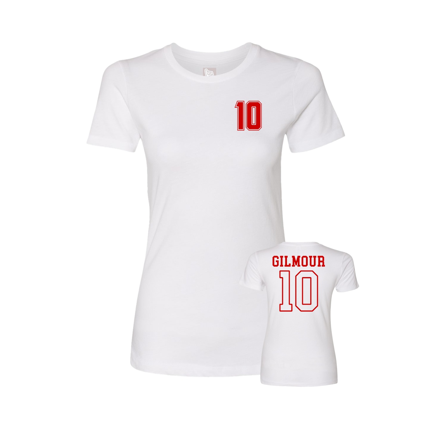 Womens Tee — Chest Back in White