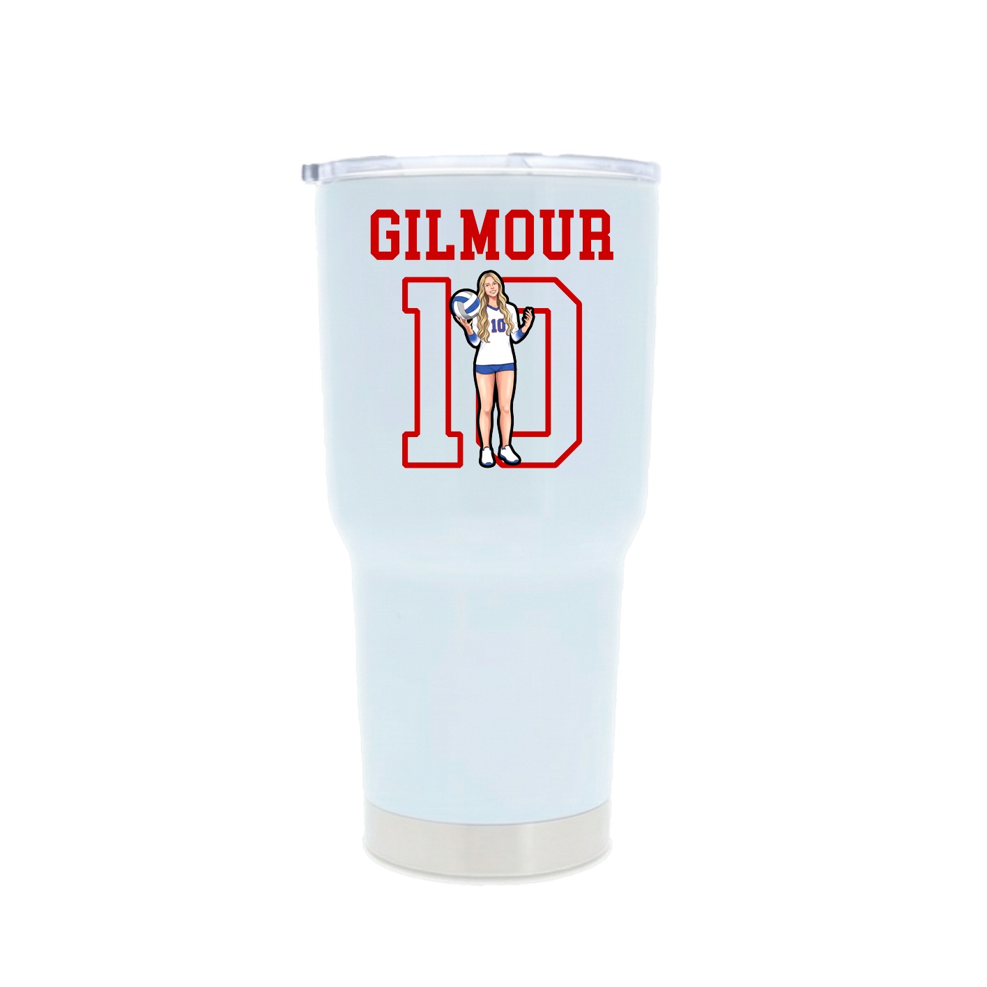 30oz Stainless Steel Tumbler — Shirsey in White