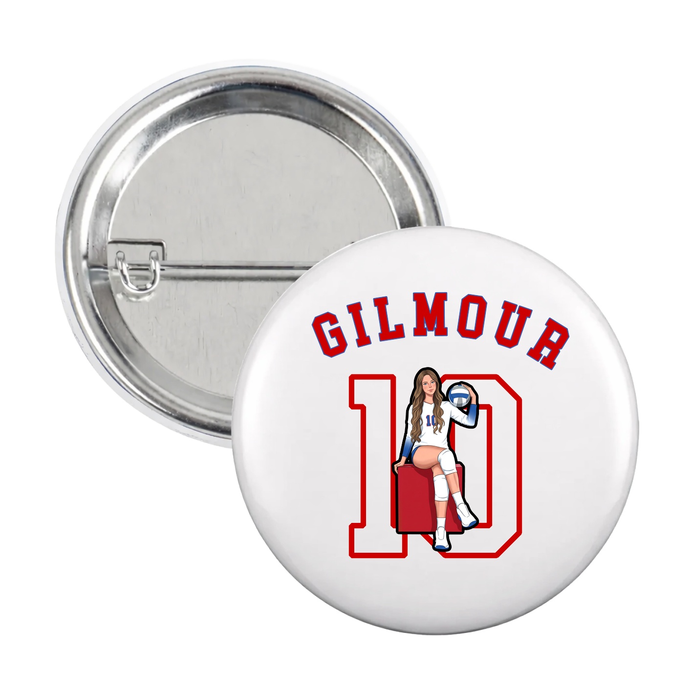 Game Day Button — Shirsey Arch in White