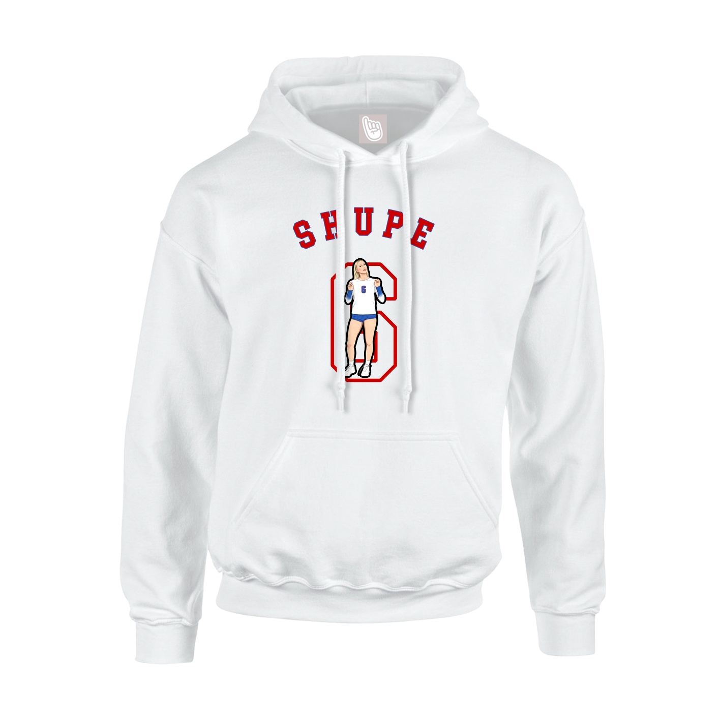 Hoodie — Shirsey Arch in White