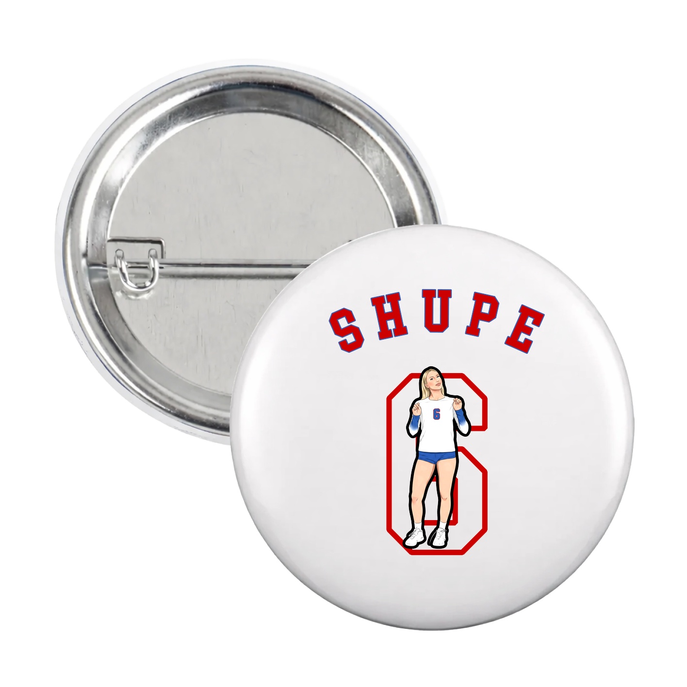 Game Day Button — Shirsey Arch in White