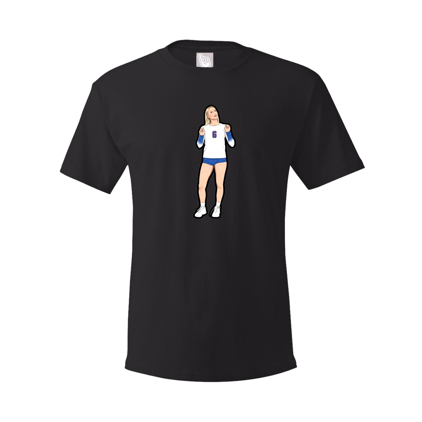 Youth Tee — Name Vertical in Black