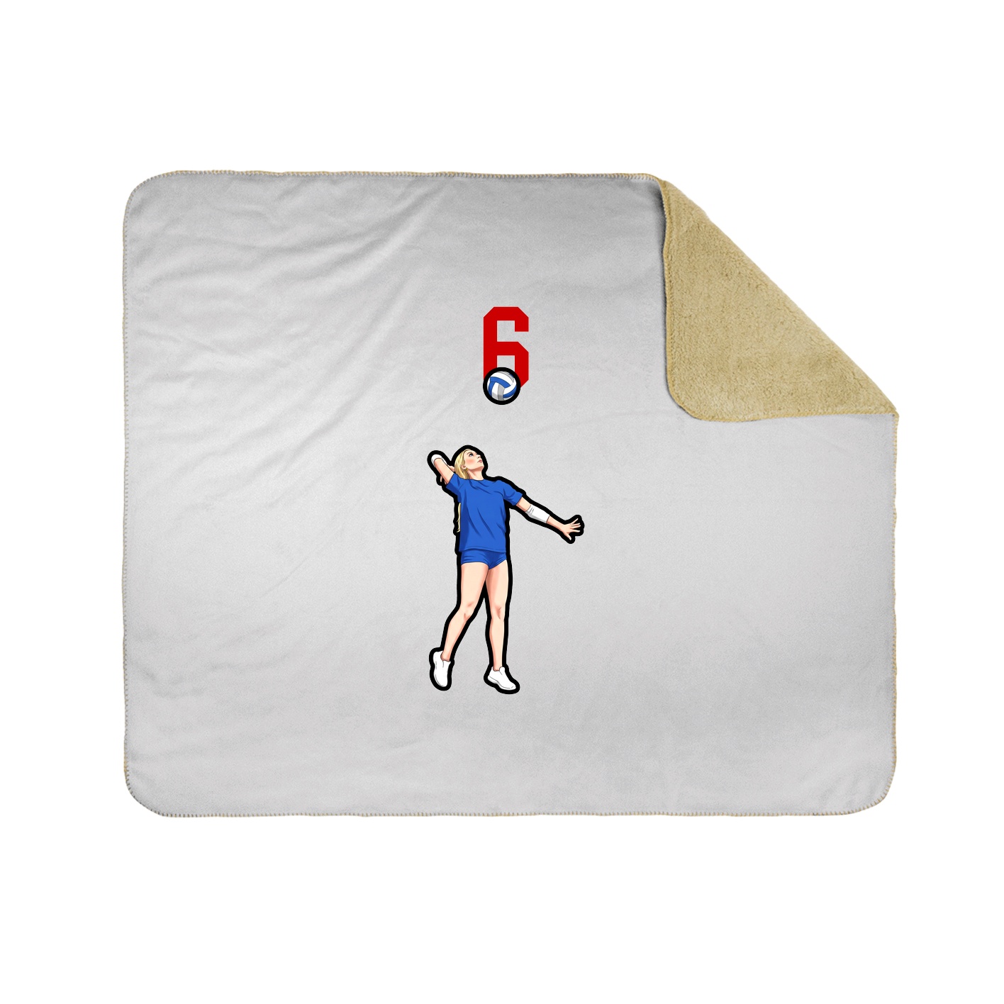 50x60 Sherpa Lined Throw Blanket