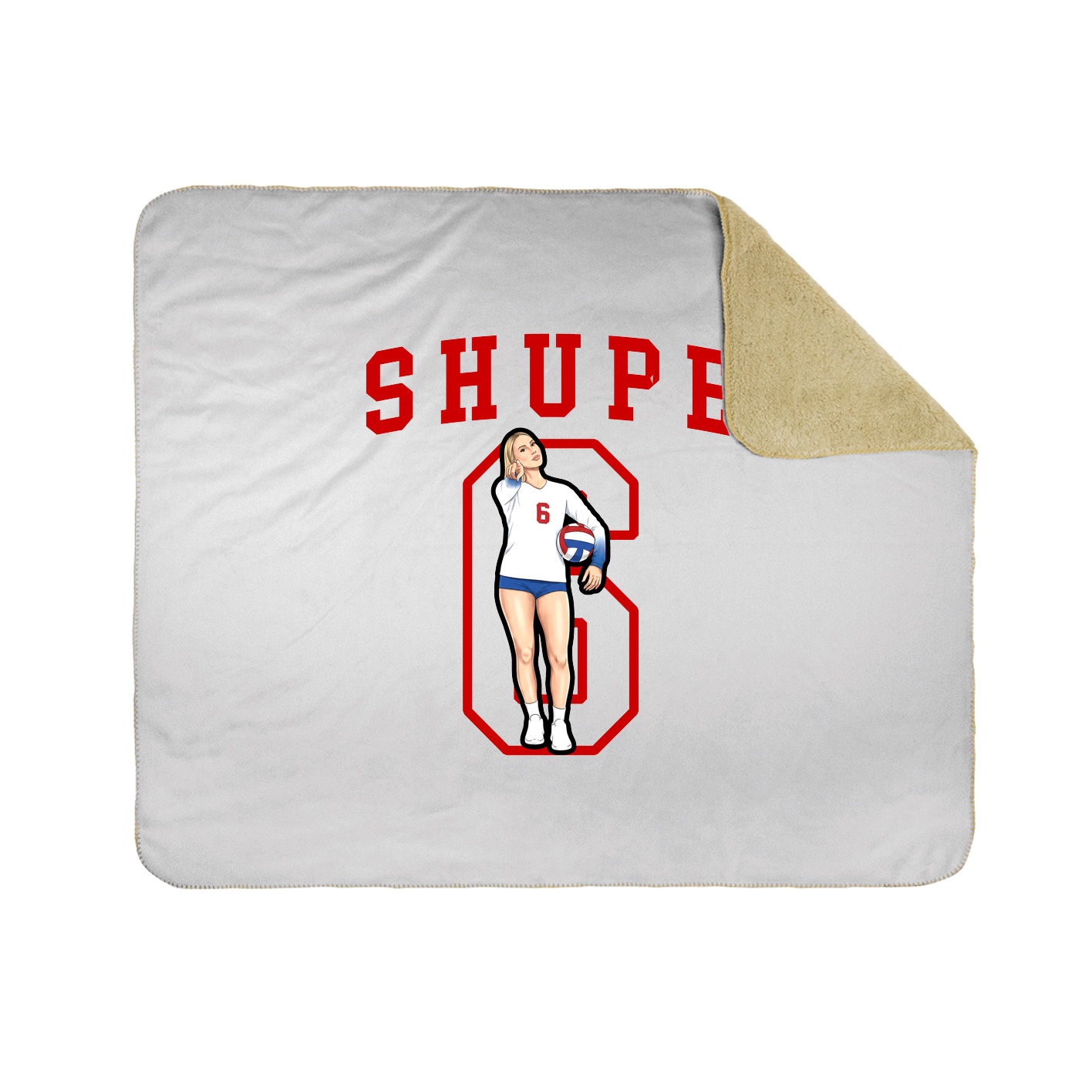 50x60 Sherpa Lined Throw Blanket