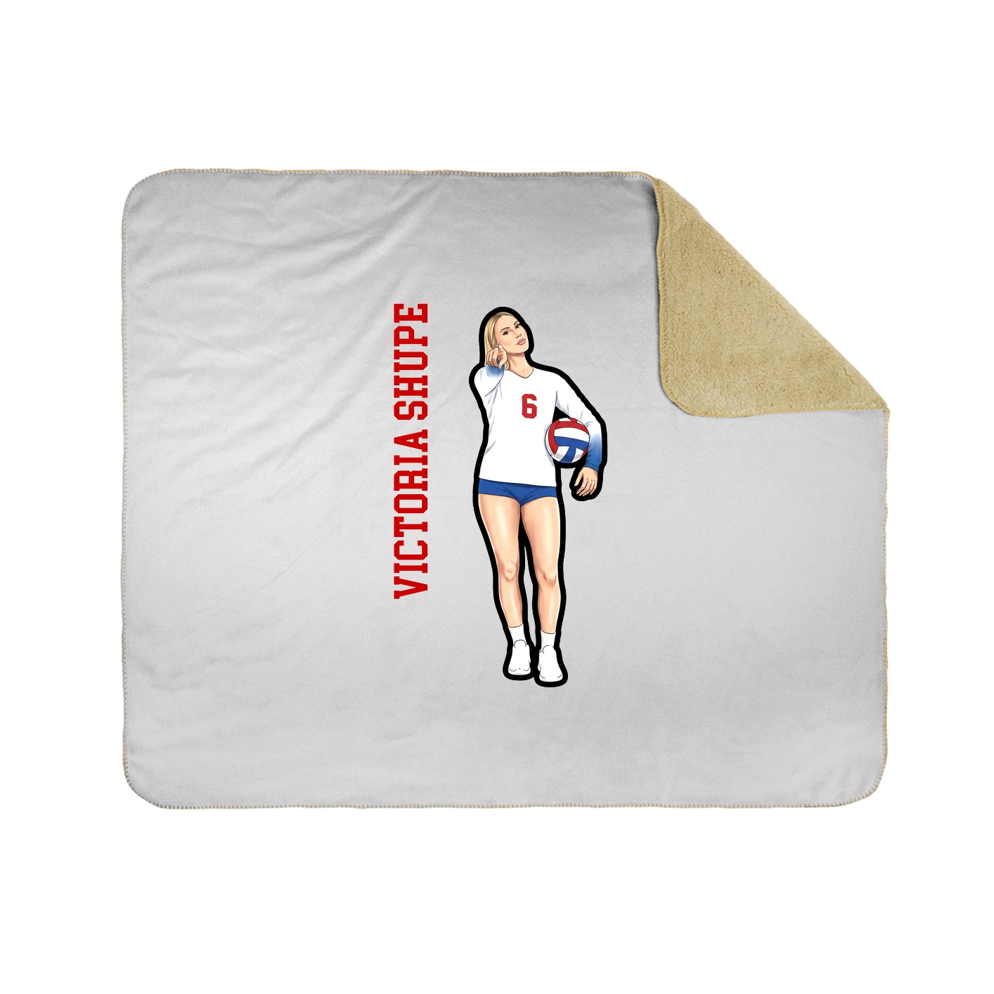 50x60 Sherpa Lined Throw Blanket