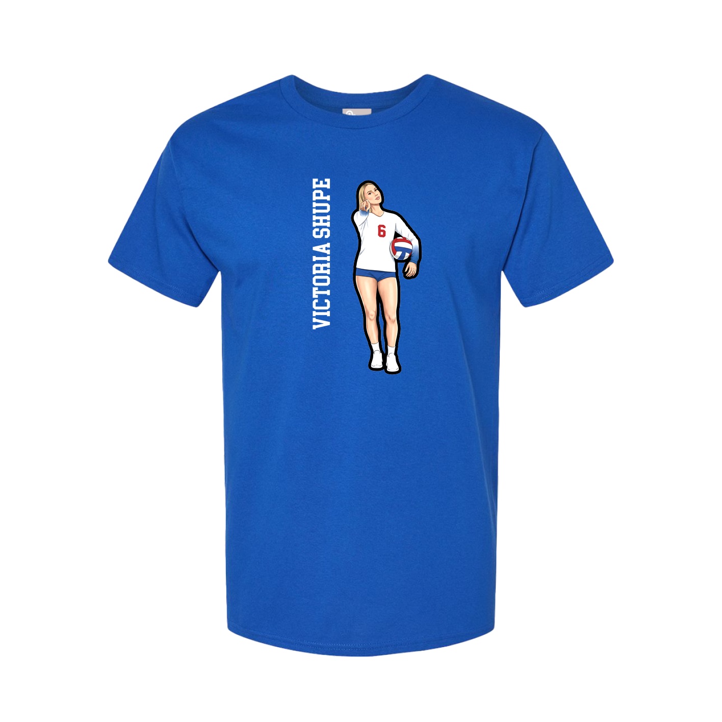 Tee — Name Vertical in Royal