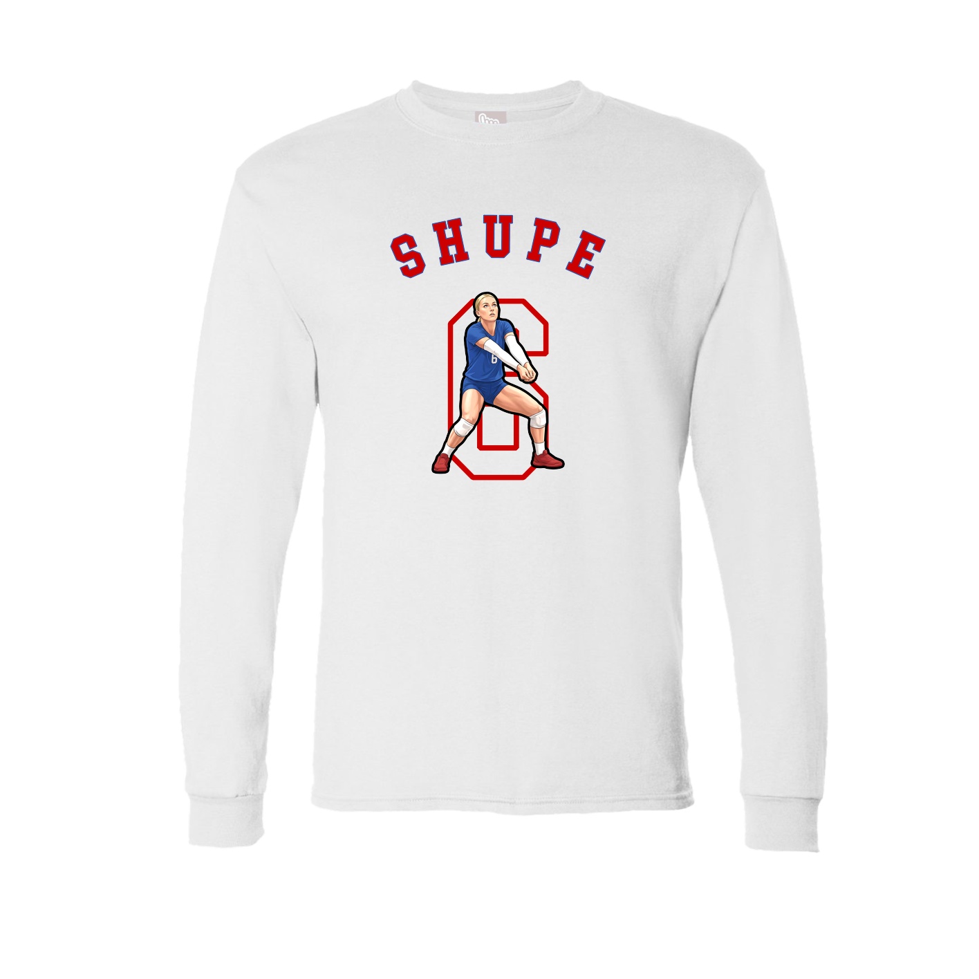 Long Sleeve Tee — Shirsey Arch in White