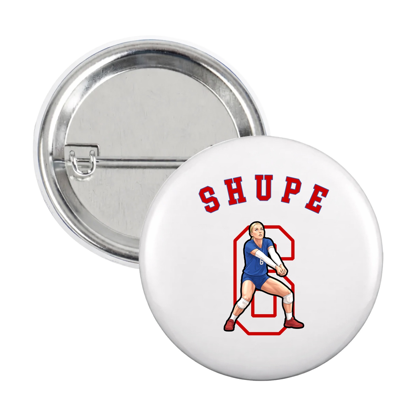 Game Day Button — Shirsey Arch in White