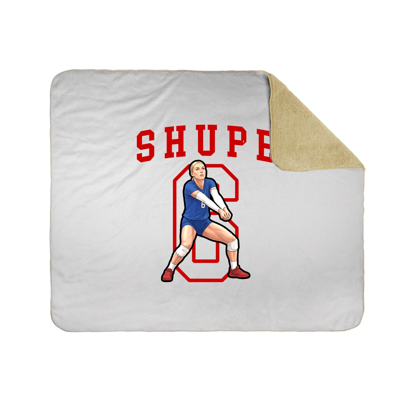 50x60 Sherpa Lined Throw Blanket