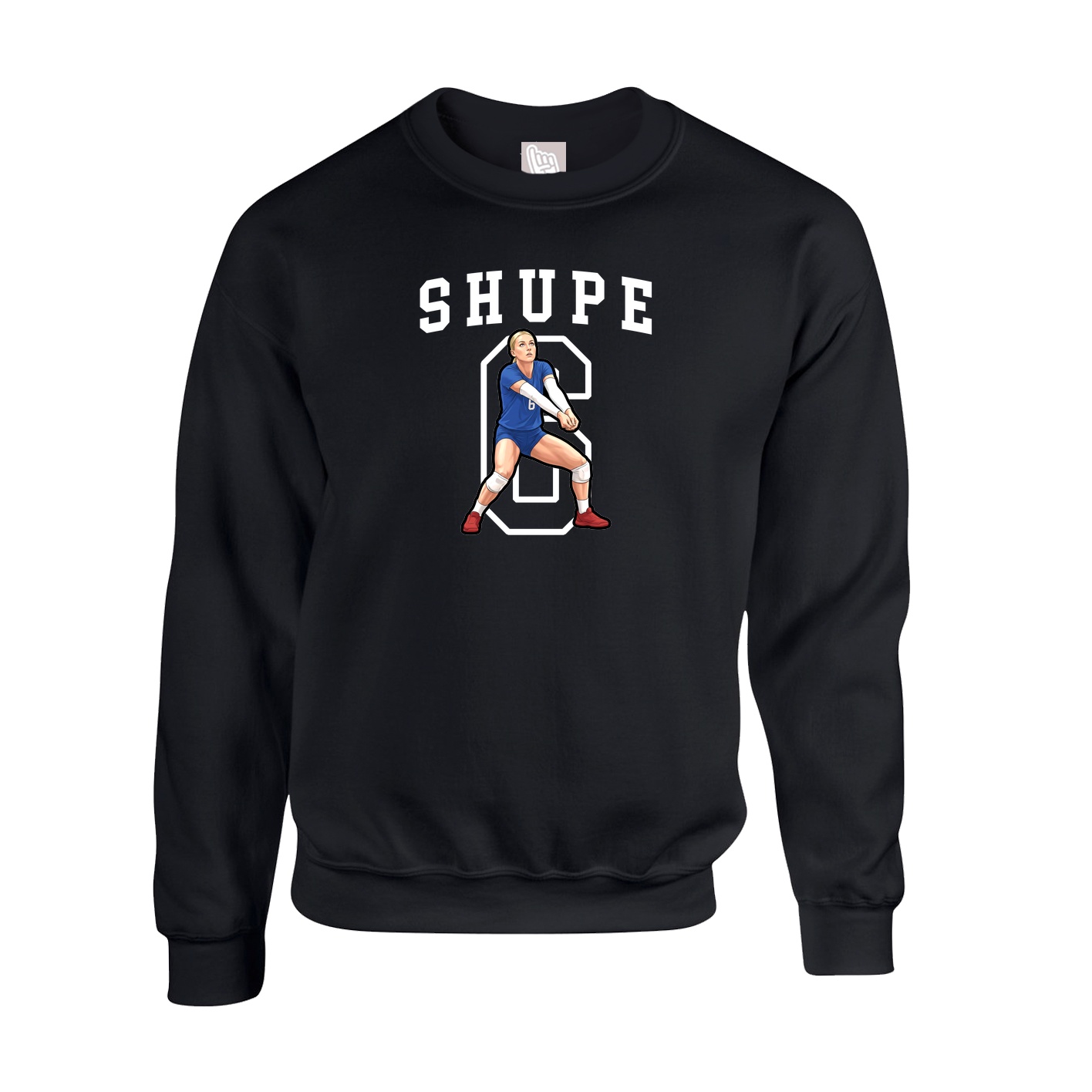 Fleece Crew — Shirsey in Black