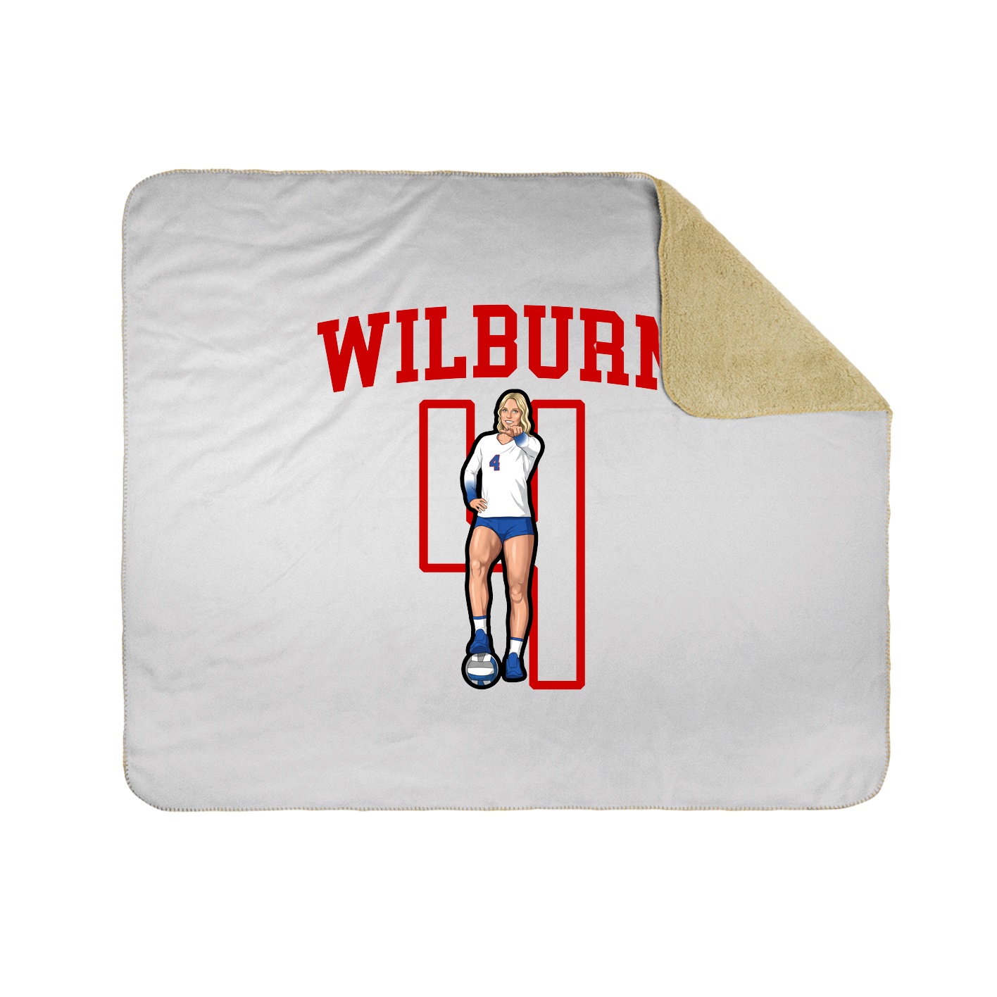 Throw Blanket — Shirsey in White