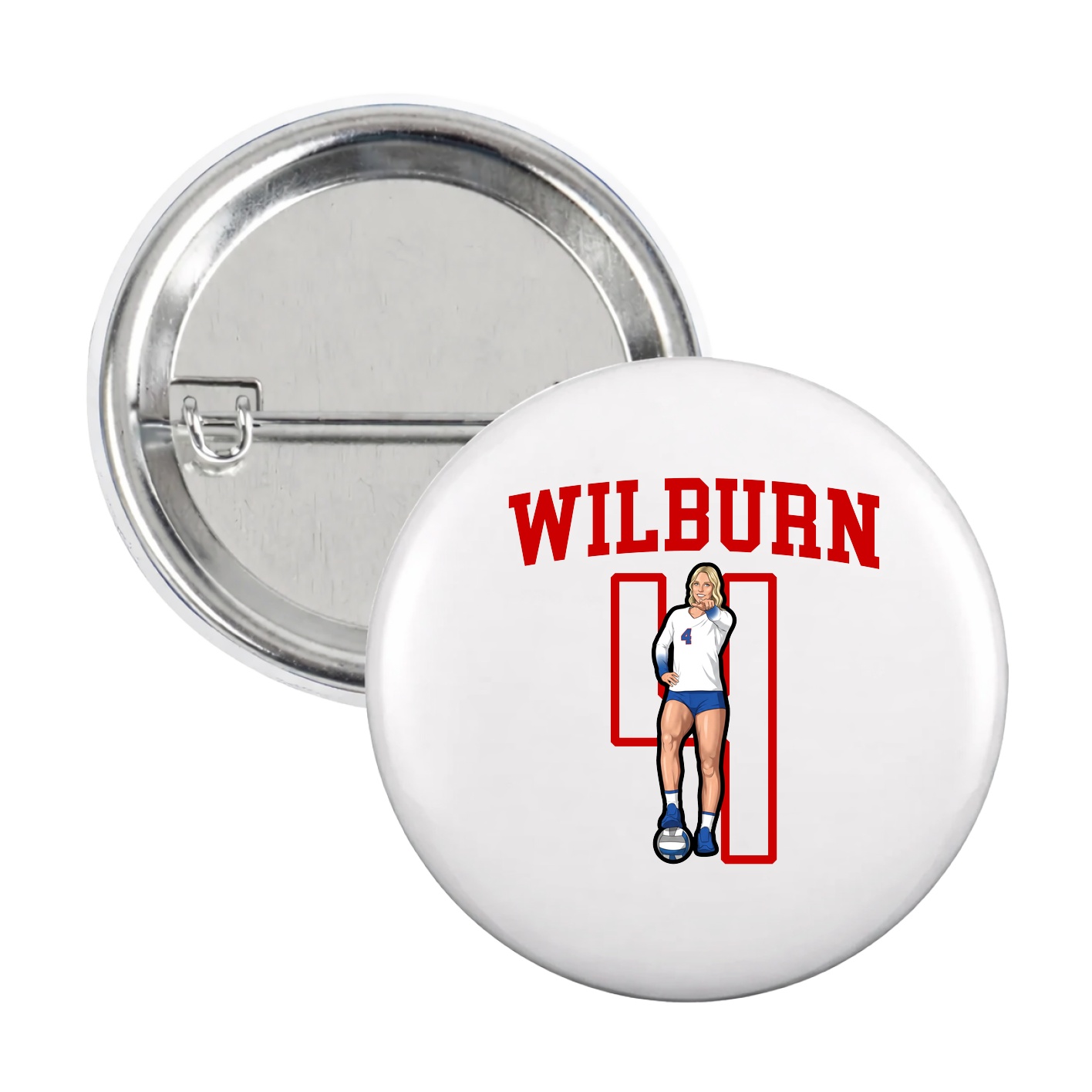 Game Day Button — Shirsey in White